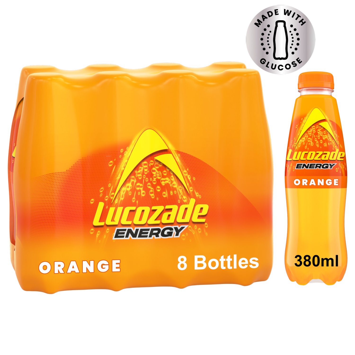 Lucozade Energy Orange 8 Pack (380 ml)