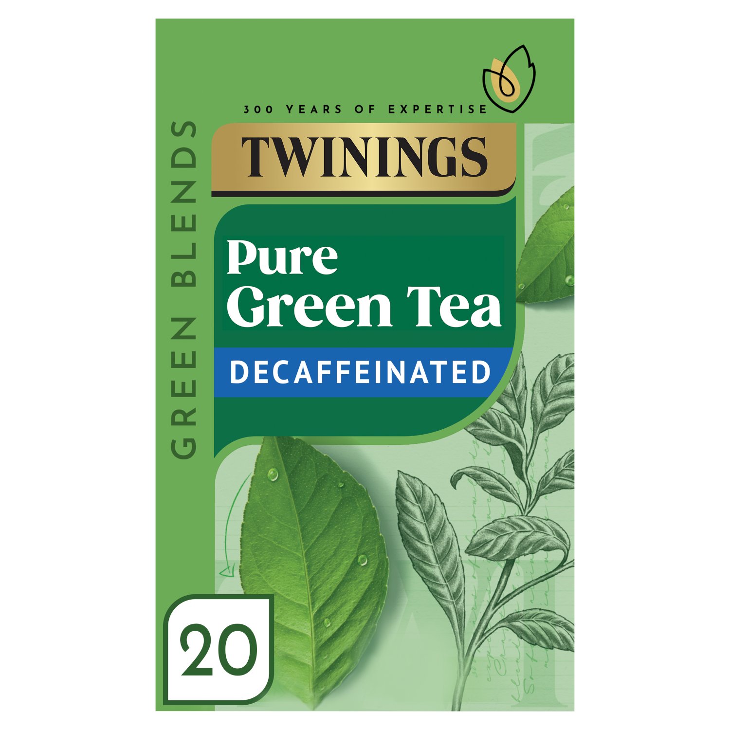 Twinings Pure Green Decaffeinated Tea 20 Pack (35 g)