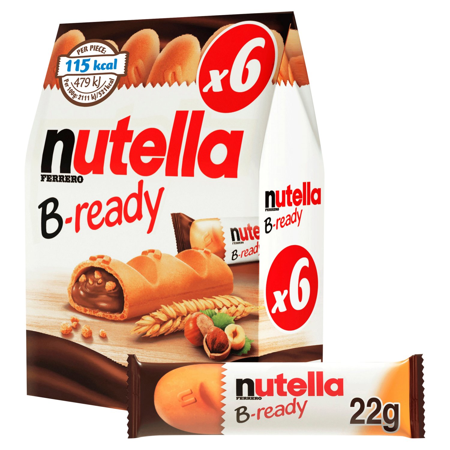 Nutella B-Ready 6 Pack (132 g)