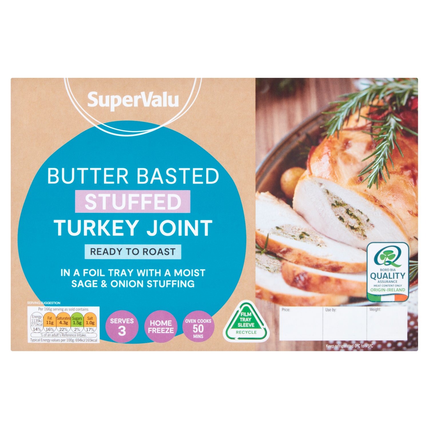 SuperValu Fresh Irish Stuffed Basted Turkey Joint (500 g)