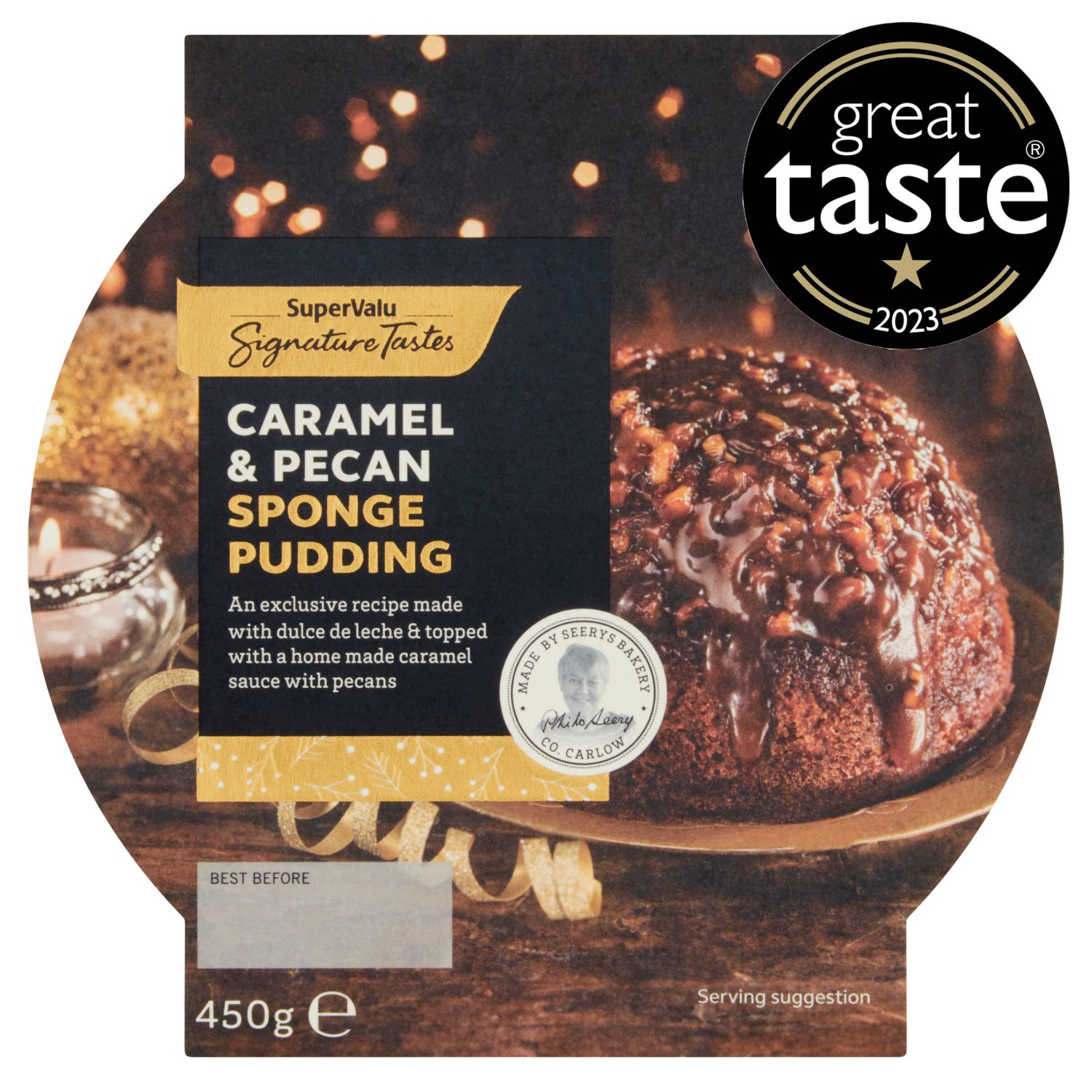 SuperValu Signature Tastes Caramel & Pecan Sponge (450 g)