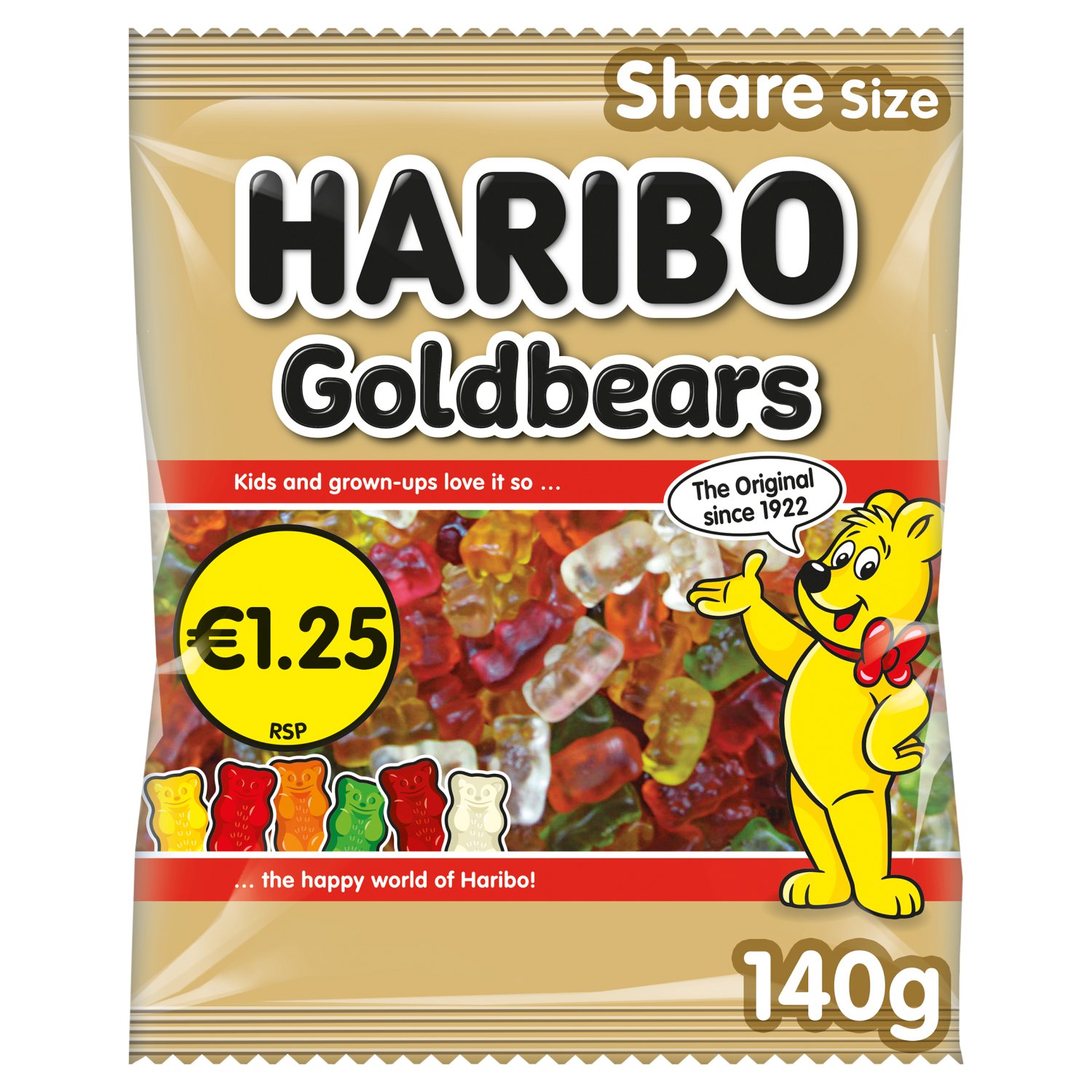 Haribo Gold Bears Bag (140 g)