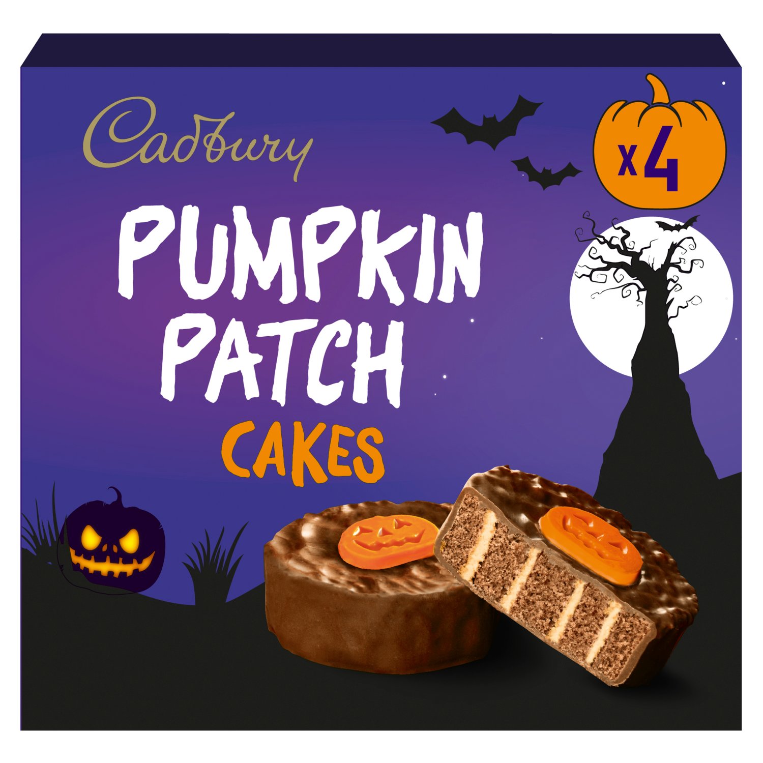 Cadbury Pumpkin Patch Cakes 4 Pack (135 g)