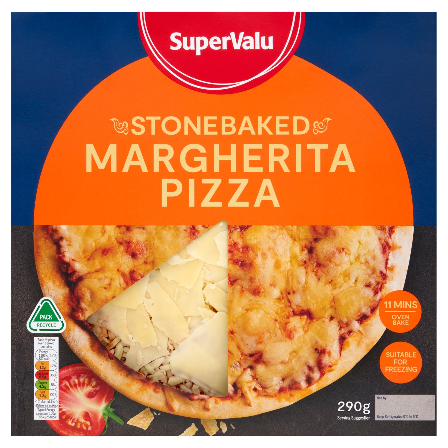 SuperValu 10" Stonebaked Margherita Pizza (290 g)