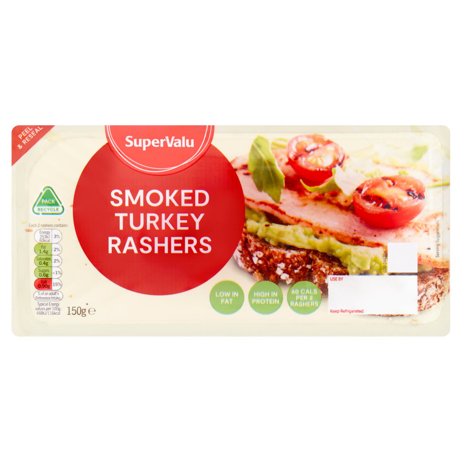 SuperValu Smoked Turkey Rashers (150 g)