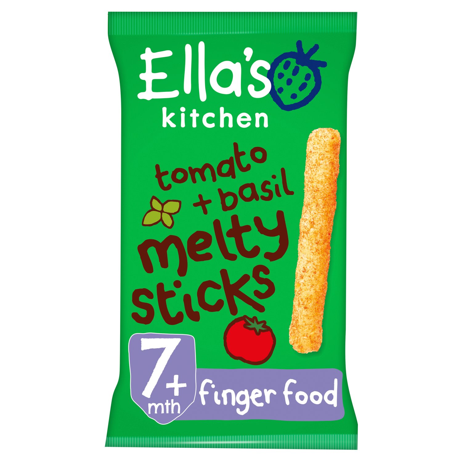 Ella's Kitchen Tomato & Basil Melty Sticks 7+ Months (17 g)