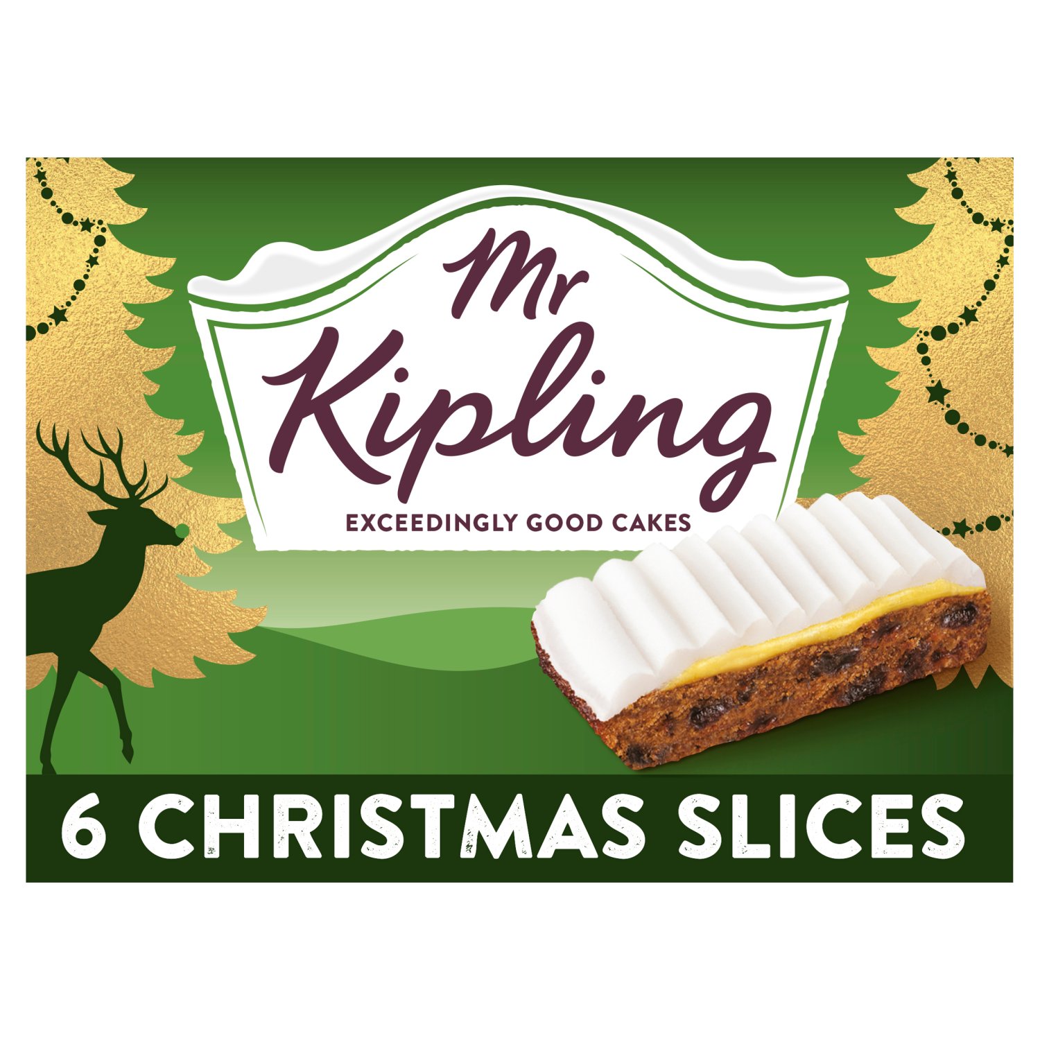 Mr Kipling Christmas Slices 6 Pack (260 g)