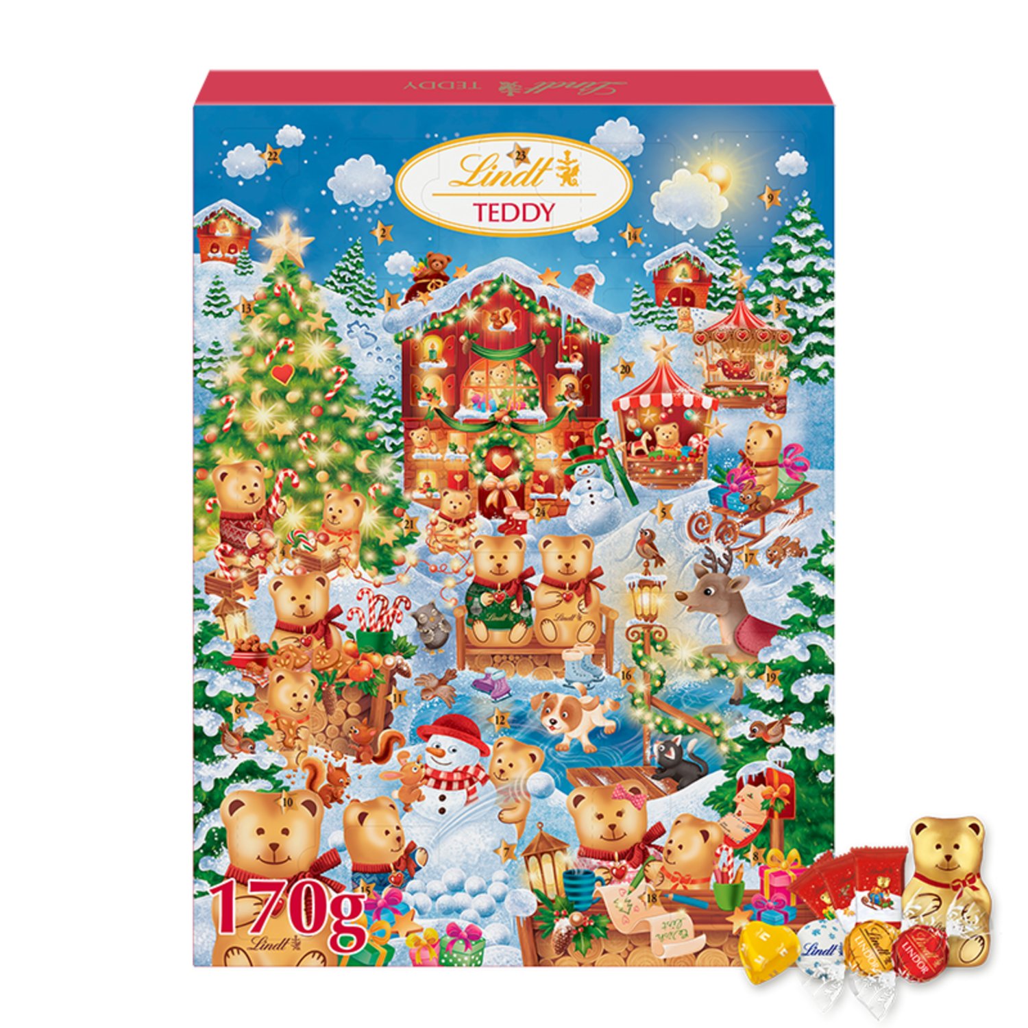 Lindt Teddy Winter Wonderland Advent Calendar (170 g)