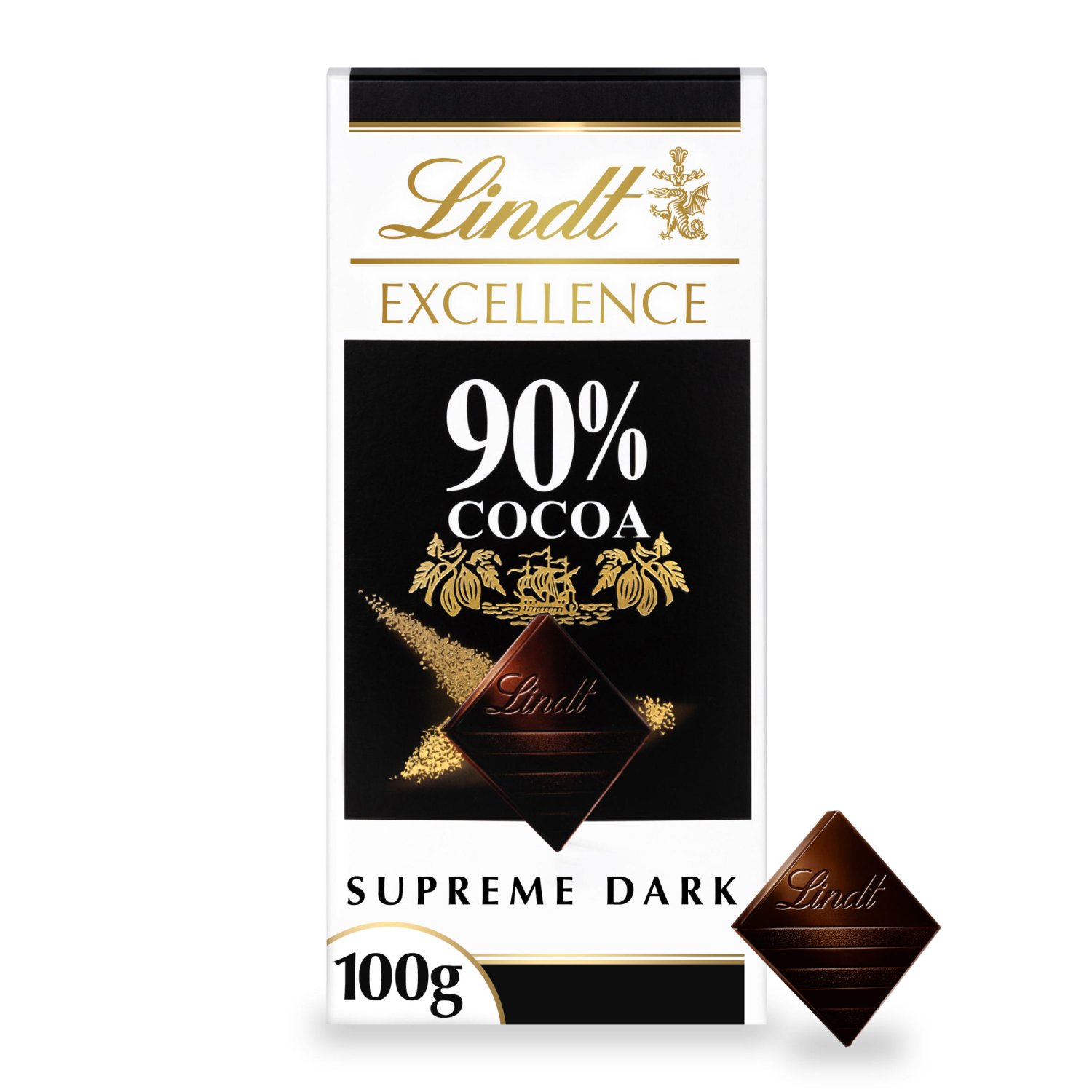 Lindt Excellence 90% Cocoa Dark Supreme Dark Chocolate Bar (100 g)