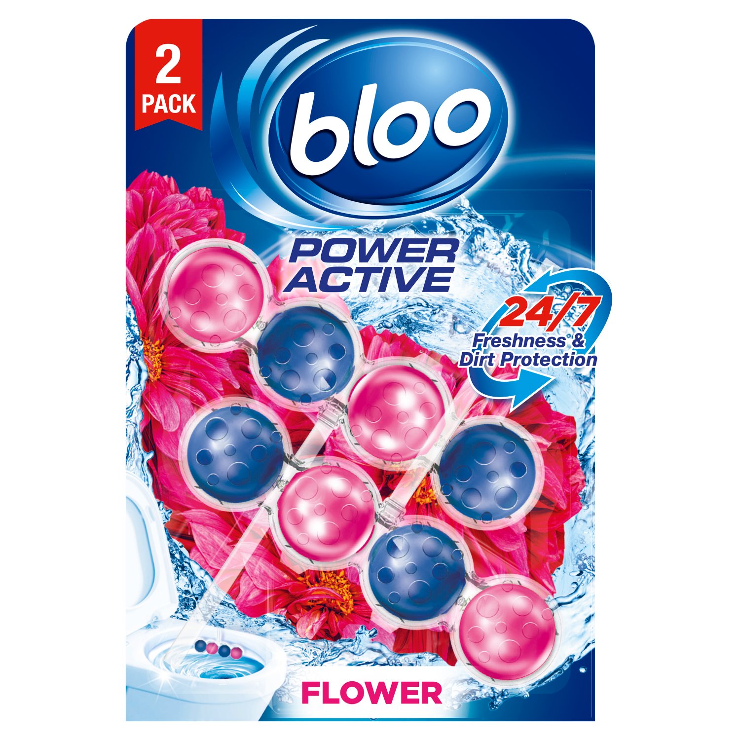 Bloo Flower Toilet Block 2 Pack (100 g)