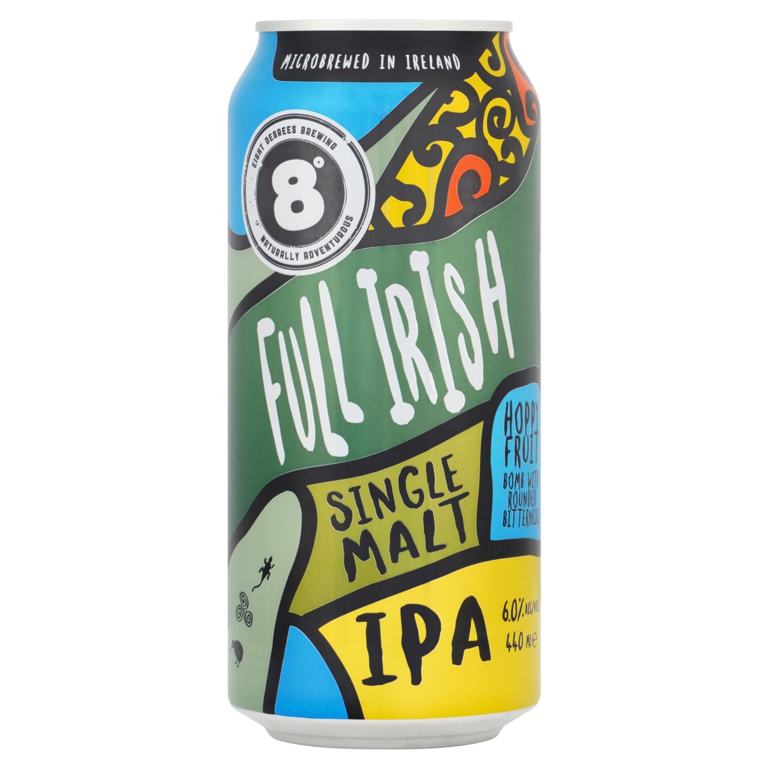 Eight Degrees Full Irish Single Malt Ipa Can (440 ml)