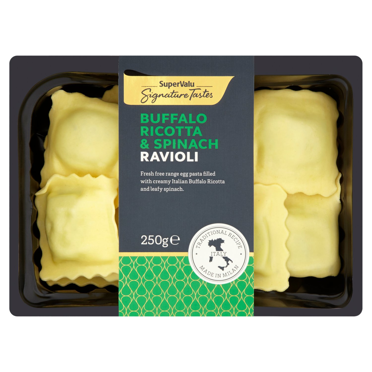 SuperValu Signature Tastes Buffalo Ricotta & Spinach Ravioli (250 g)