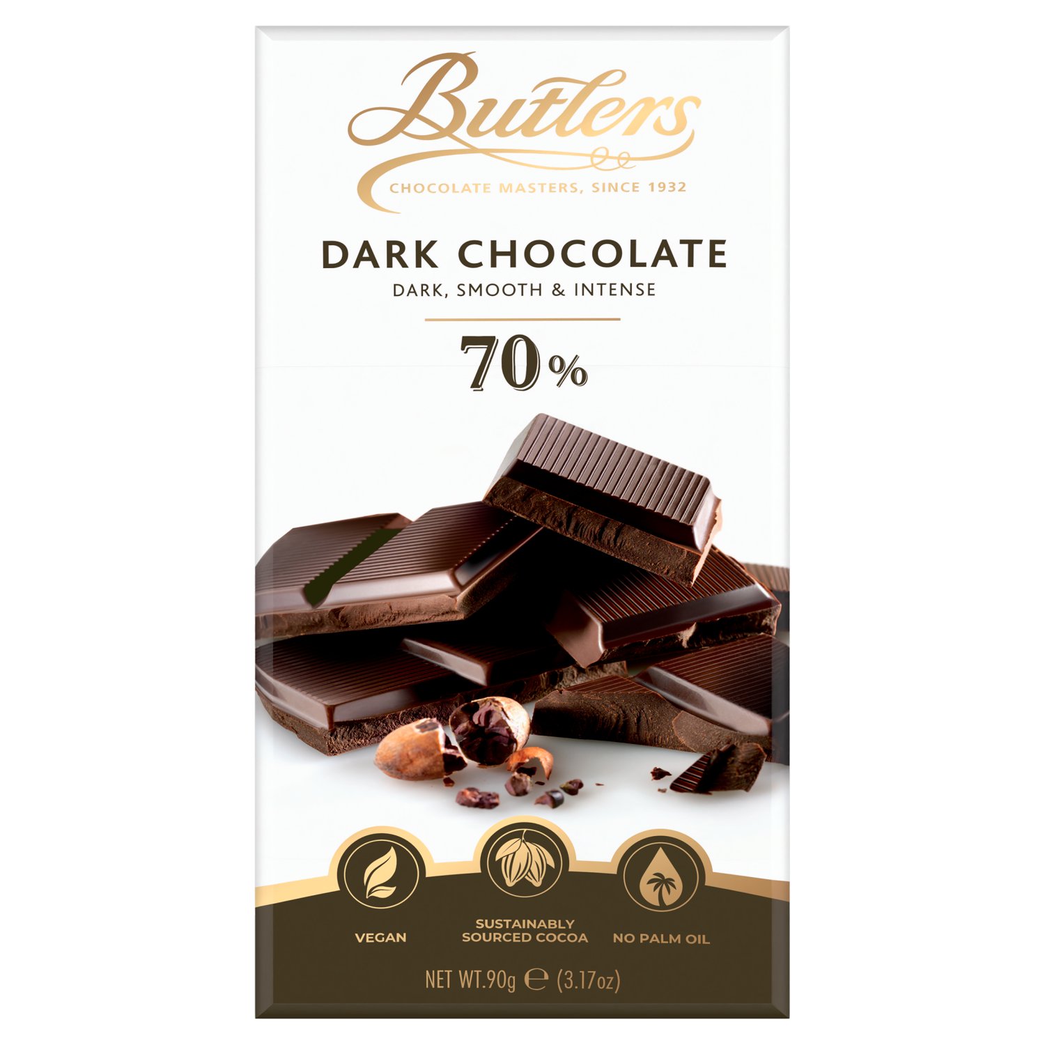 Butlers Dark Chocolate 70% Bar (90 g)