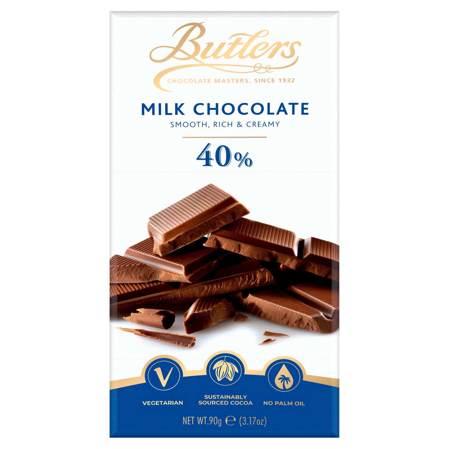 Butlers Milk Chocolate 40% Bar (90 g)