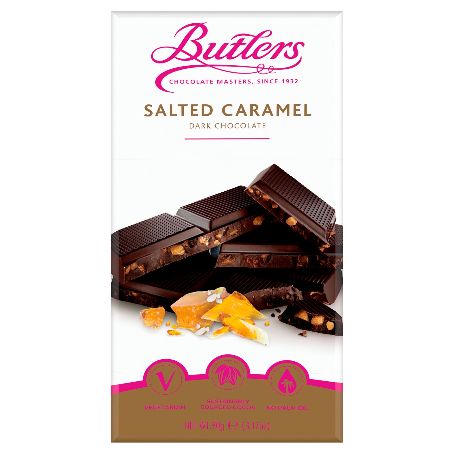 Butlers Salted Caramel Dark Chocolate Bar (90 g)