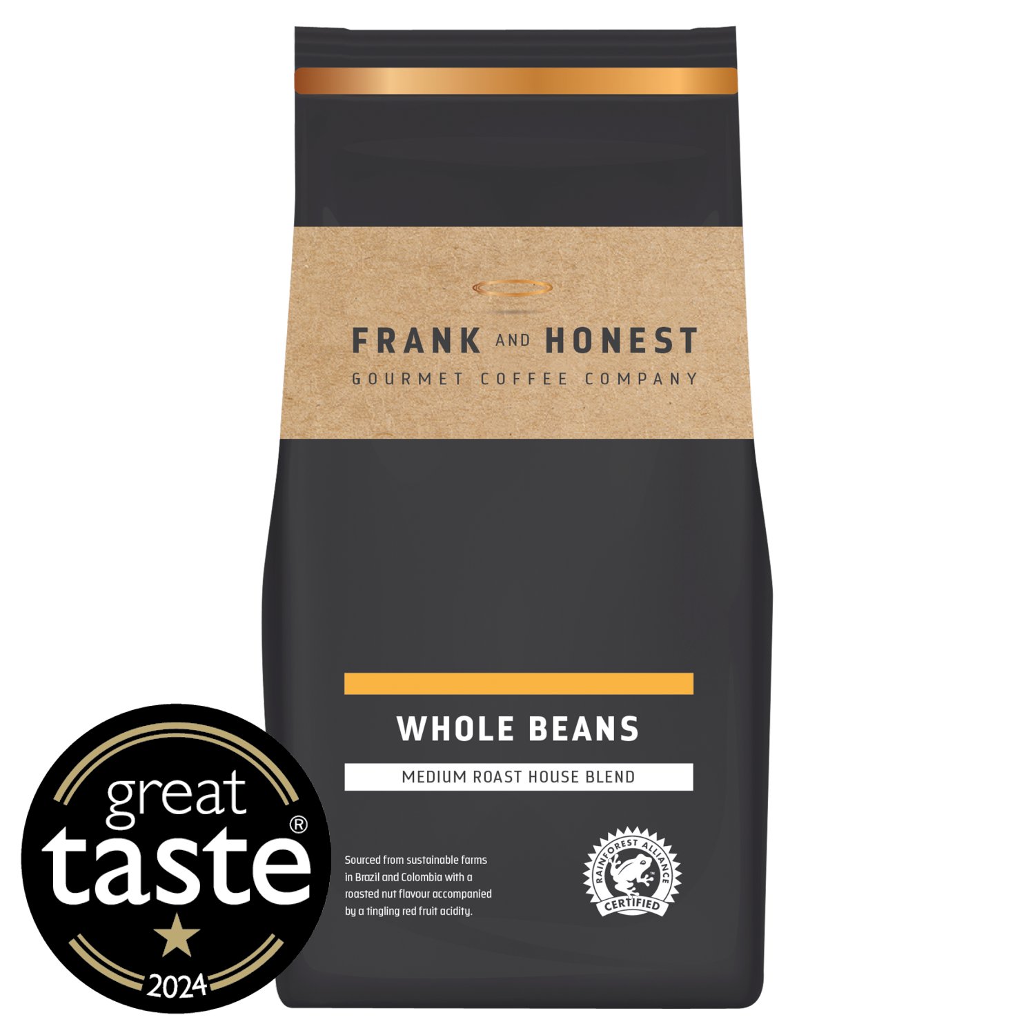 Frank & Honest Medium Roast Coffee Whole Beans (227 g)