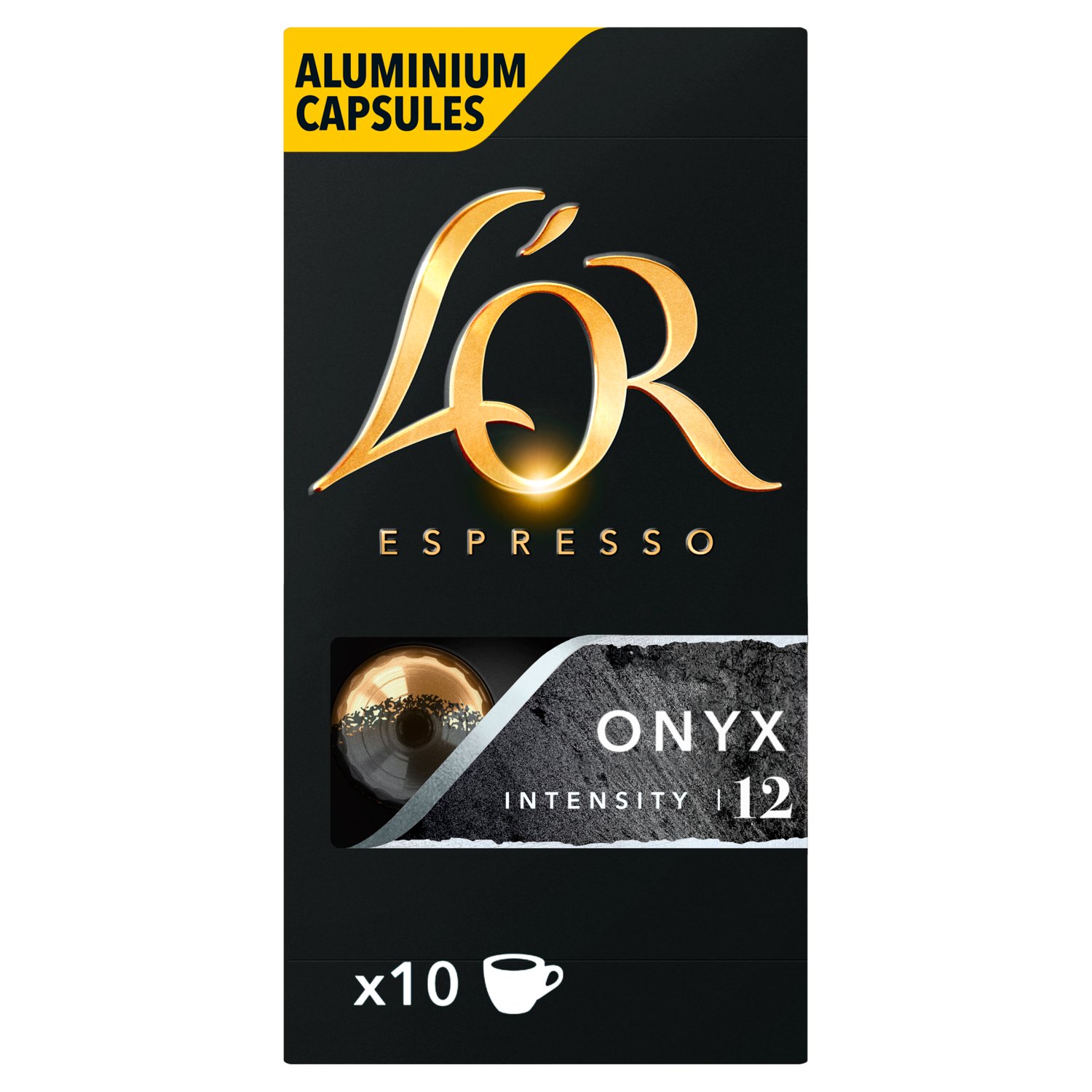 L'OR Espresso Onyx Intensity 12 Capsules 10 Pack (52 g)