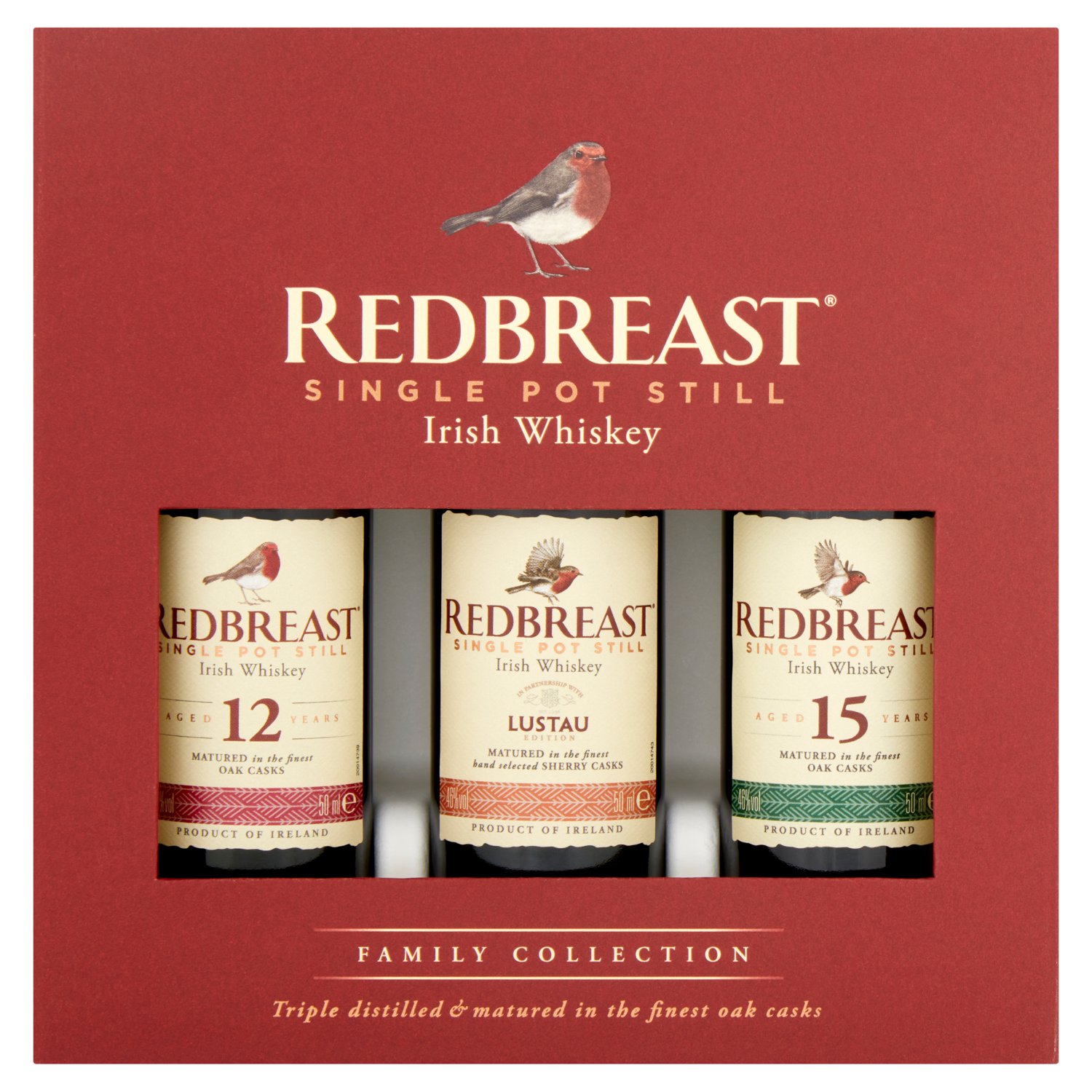 Redbreast Miniature Irish Whiskey Gift 3 Pack (50 cl)