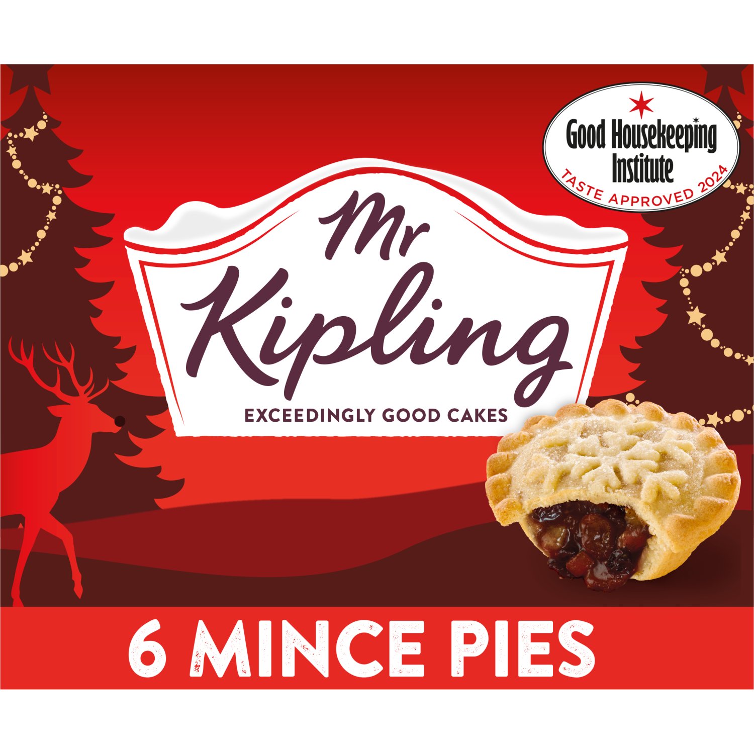 Mr Kipling Deep Filled Mince Pies 6 Pack (347 g)