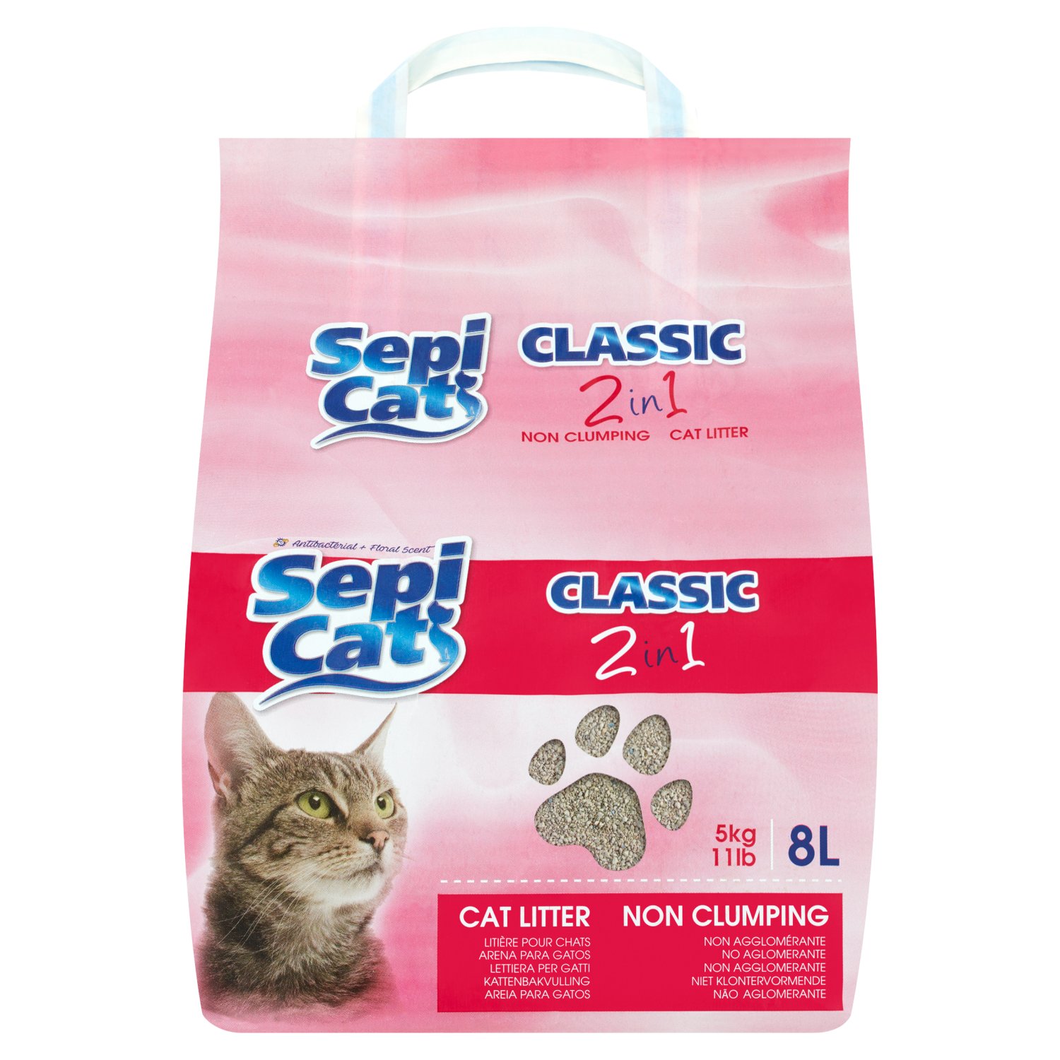 Sepicat Classic 2 in 1 Non Clumping Cat Litter (8 L)