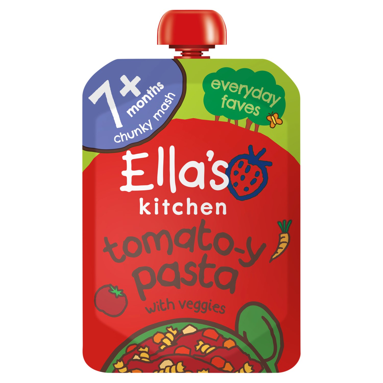 Ella's Kitchen Tomato-y Pasta with Veggies 7+Months (130 g)