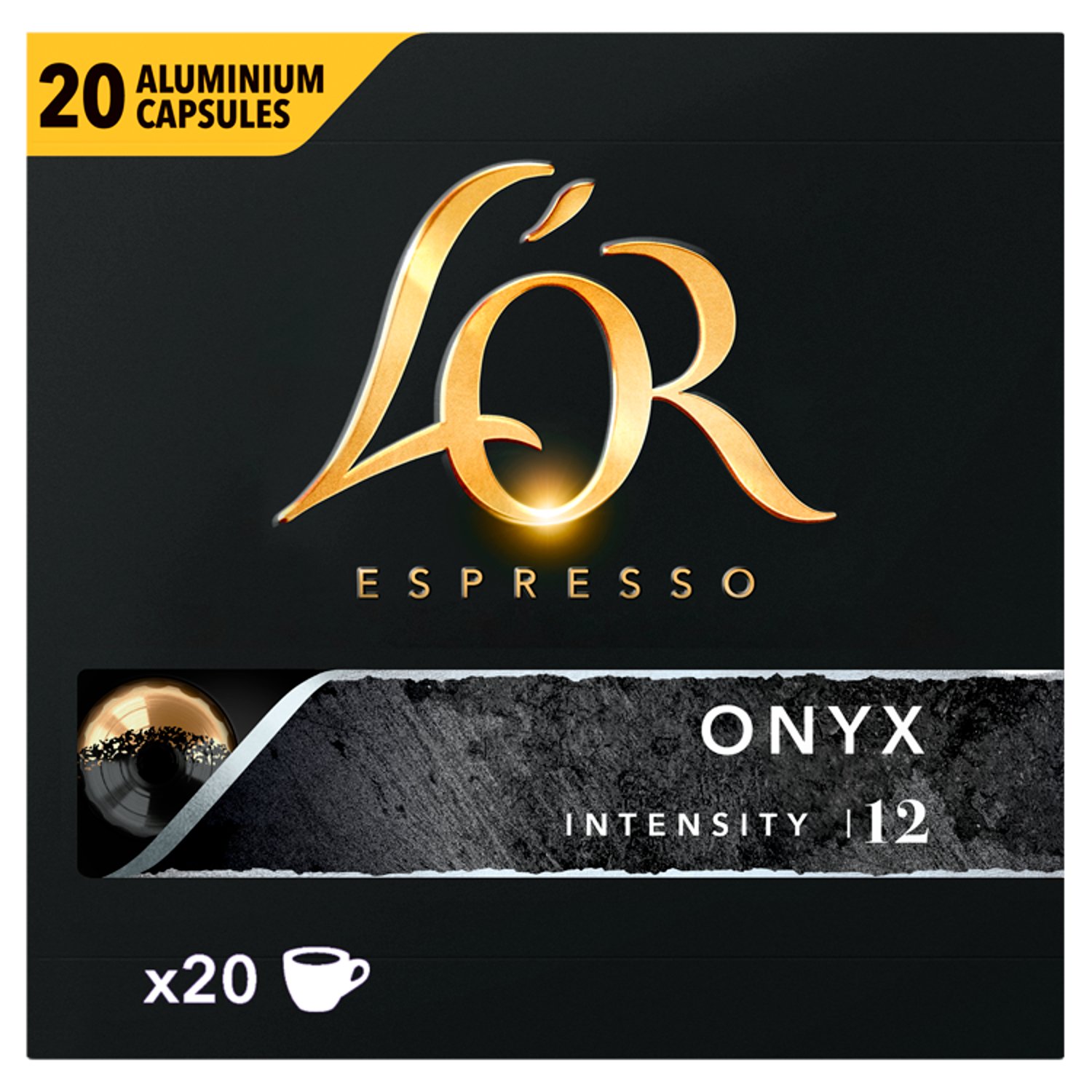 L'Or Espresso Onyx Coffee Capsules 20 Pack (104 g)