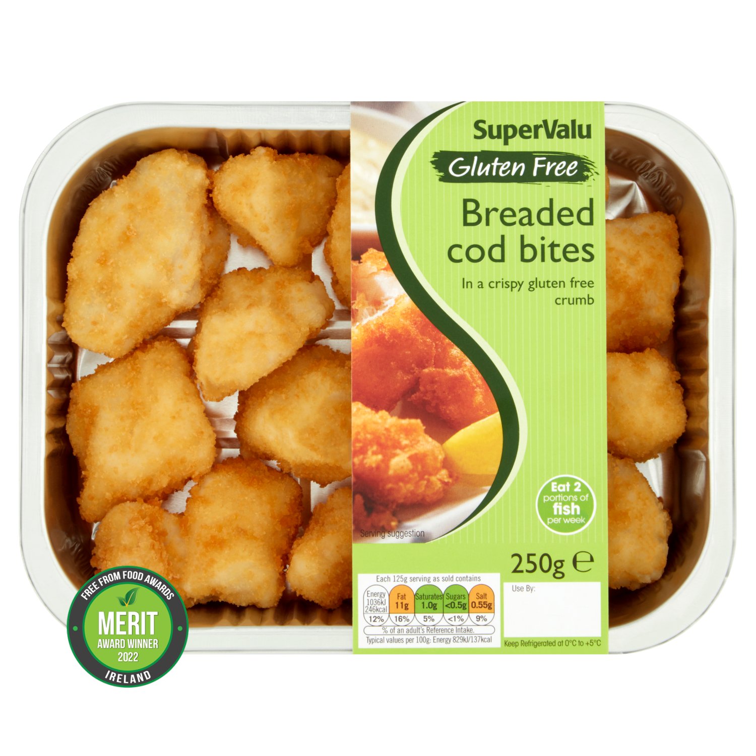 SuperValu Gluten Free Breaded Cod Bites (250 g)