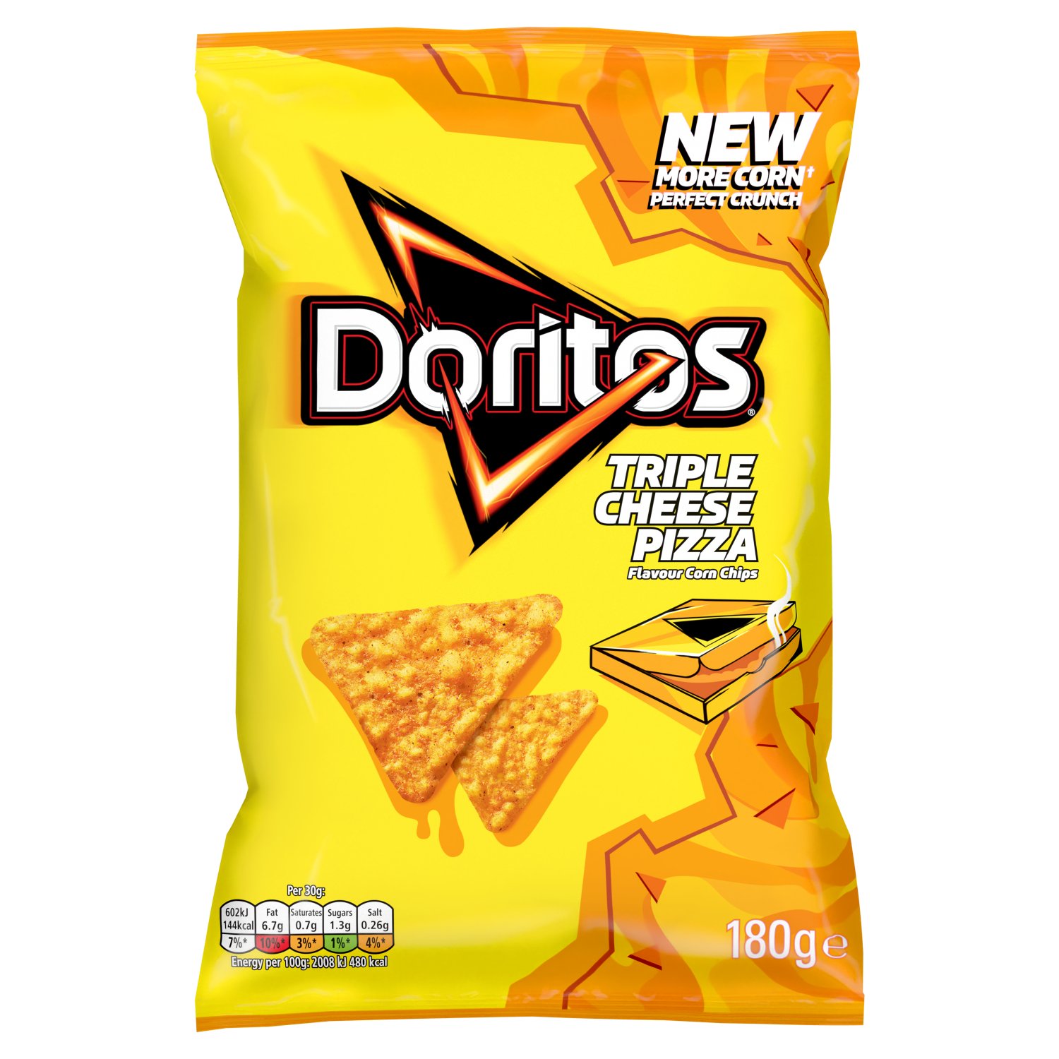 Doritos Triple Cheese Pizza Crisps Bag (180 g)