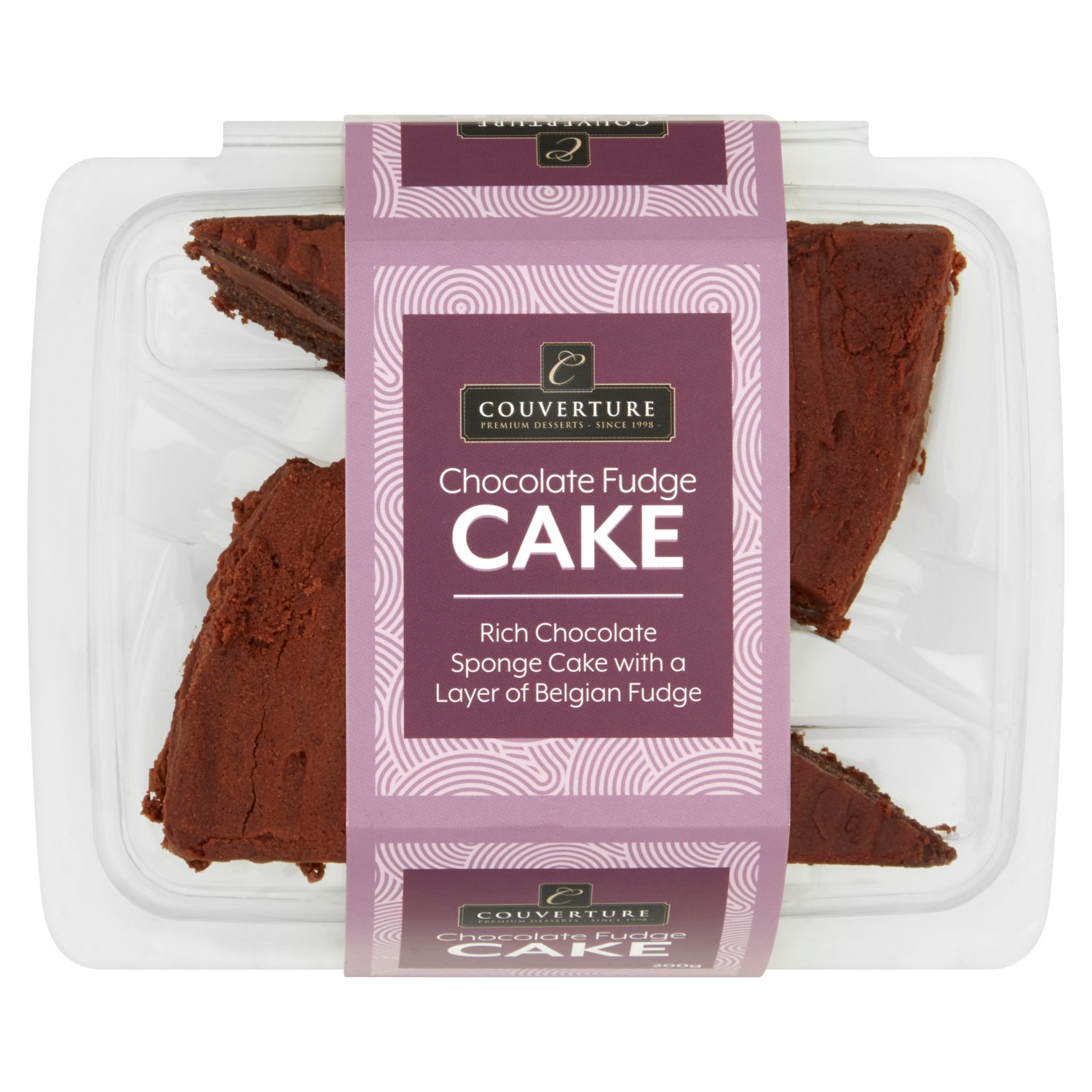 Couverture Chocolate Fudge Cake Slices (200 g)