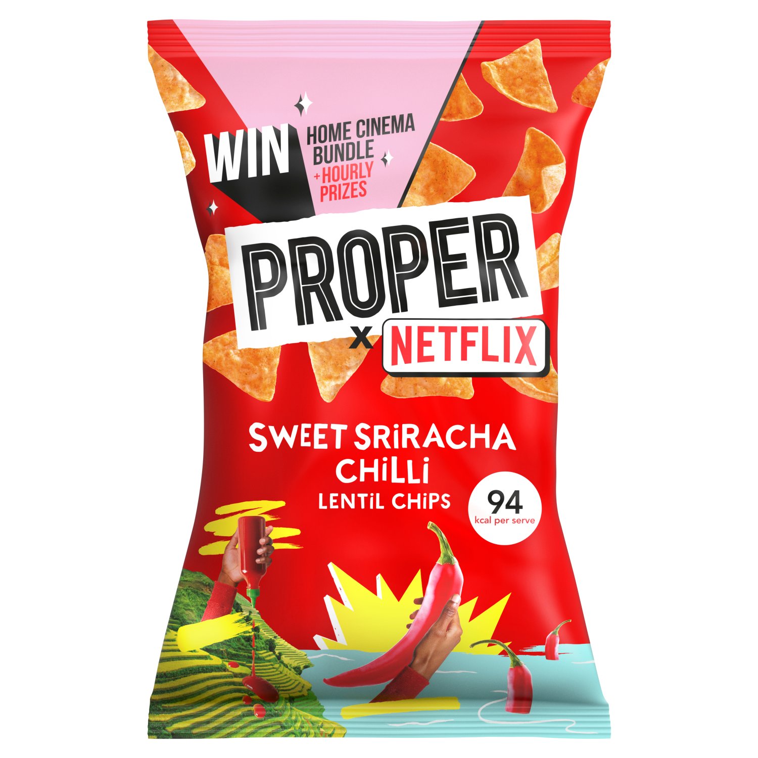 Proper Chips Sweet Siracha Chilli Lentil (85 g)