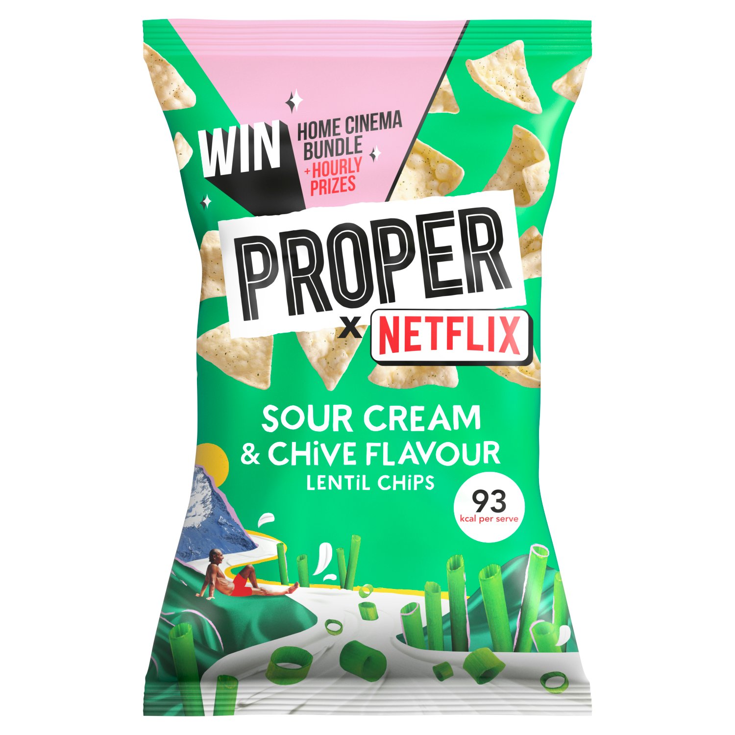 Proper Chips Sour Cream & Chive Lentil Chips (85 g)