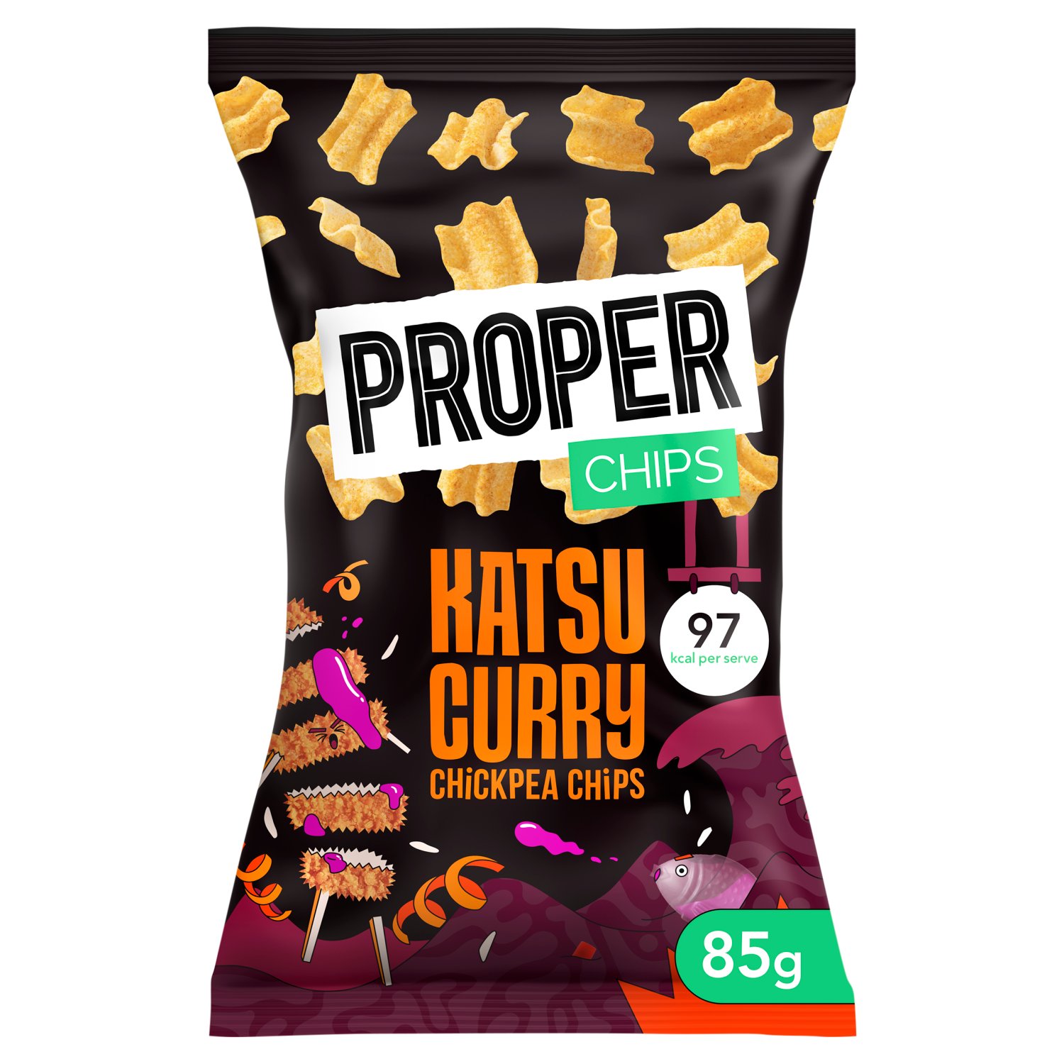 Proper Chips Katsu Curry Chickpea Chips (85 g)