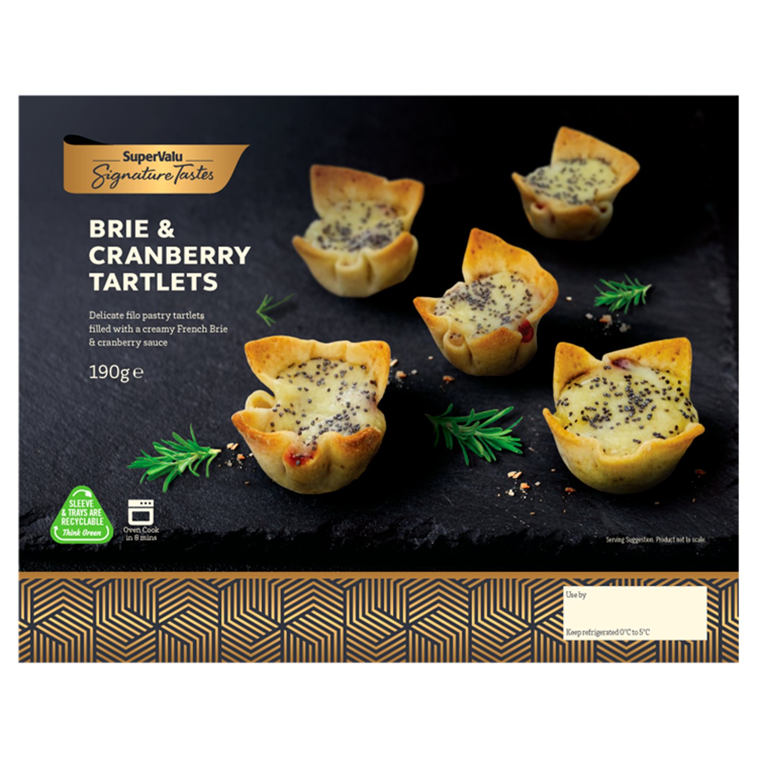 SuperValu Signature Tastes Brie & Cranberry Tartlets (190 g)