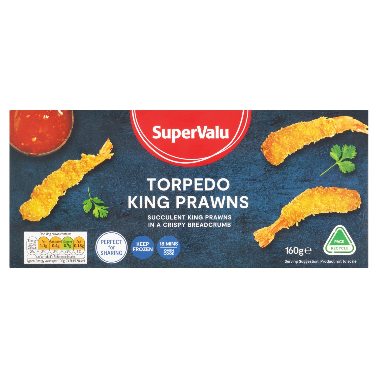 SuperValu Torpedo King Prawns (160 g)