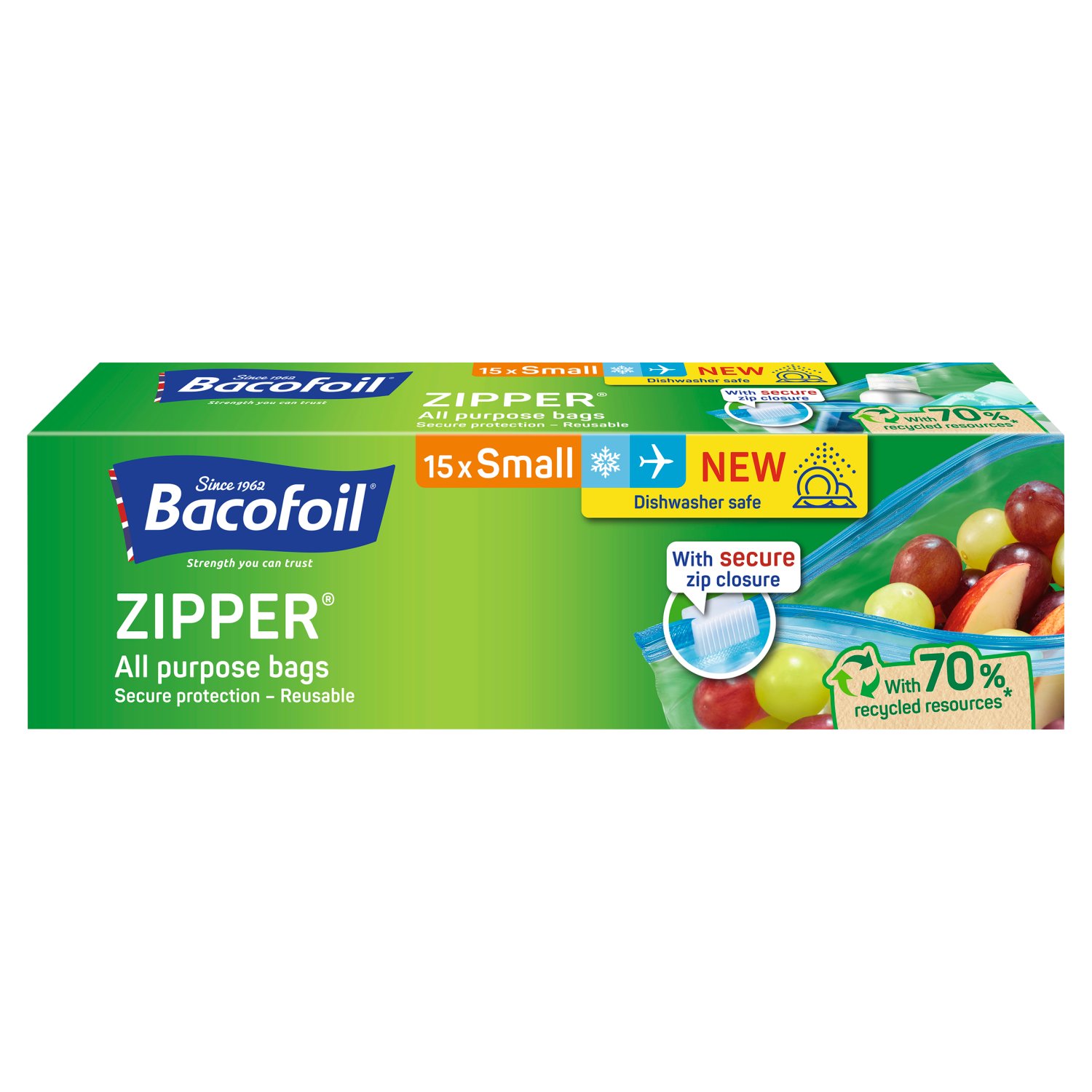 Bacofoil Small Zipper Bags 15 Pack (15 Piece)