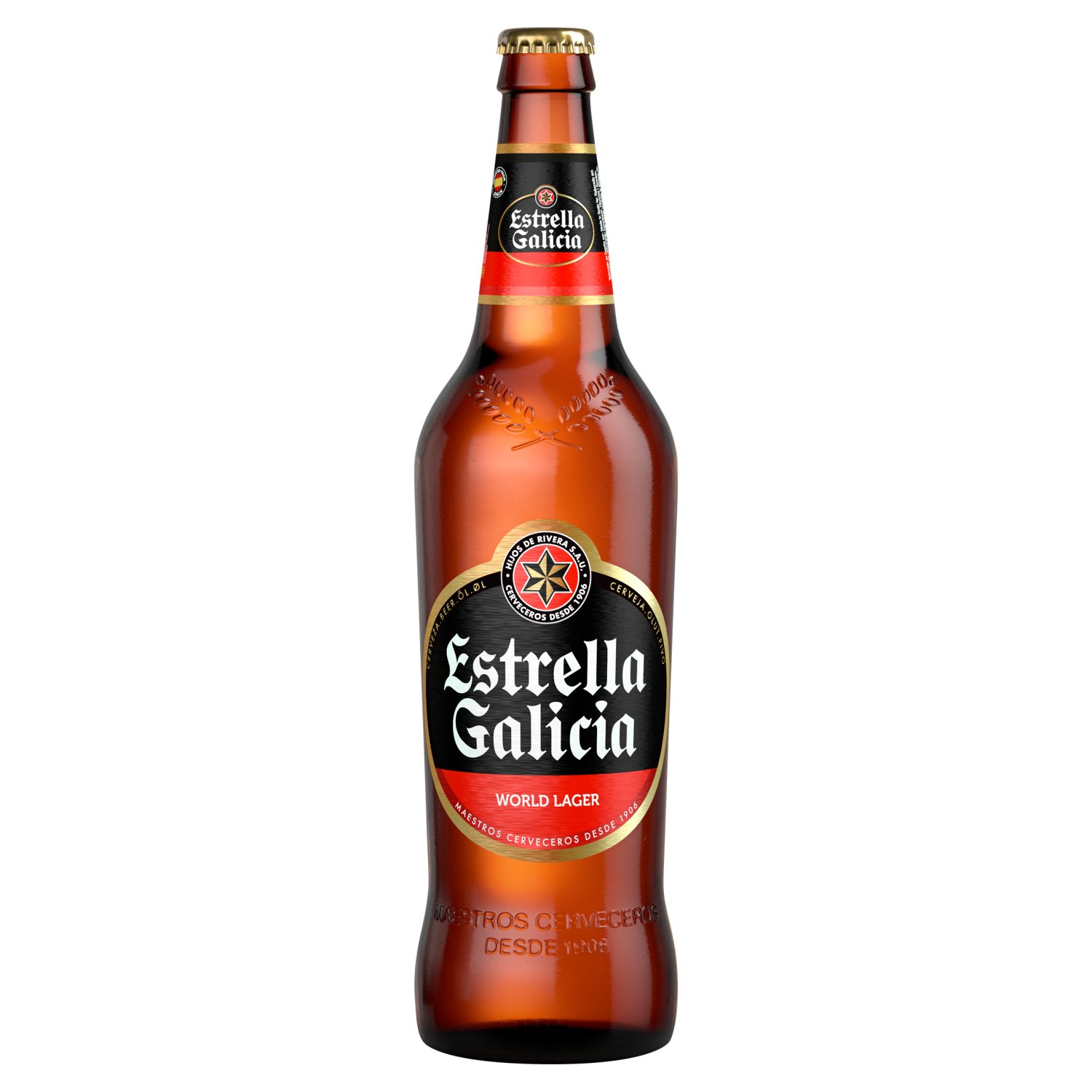 Estrella Galicia World Lager Bottle (660 ml)