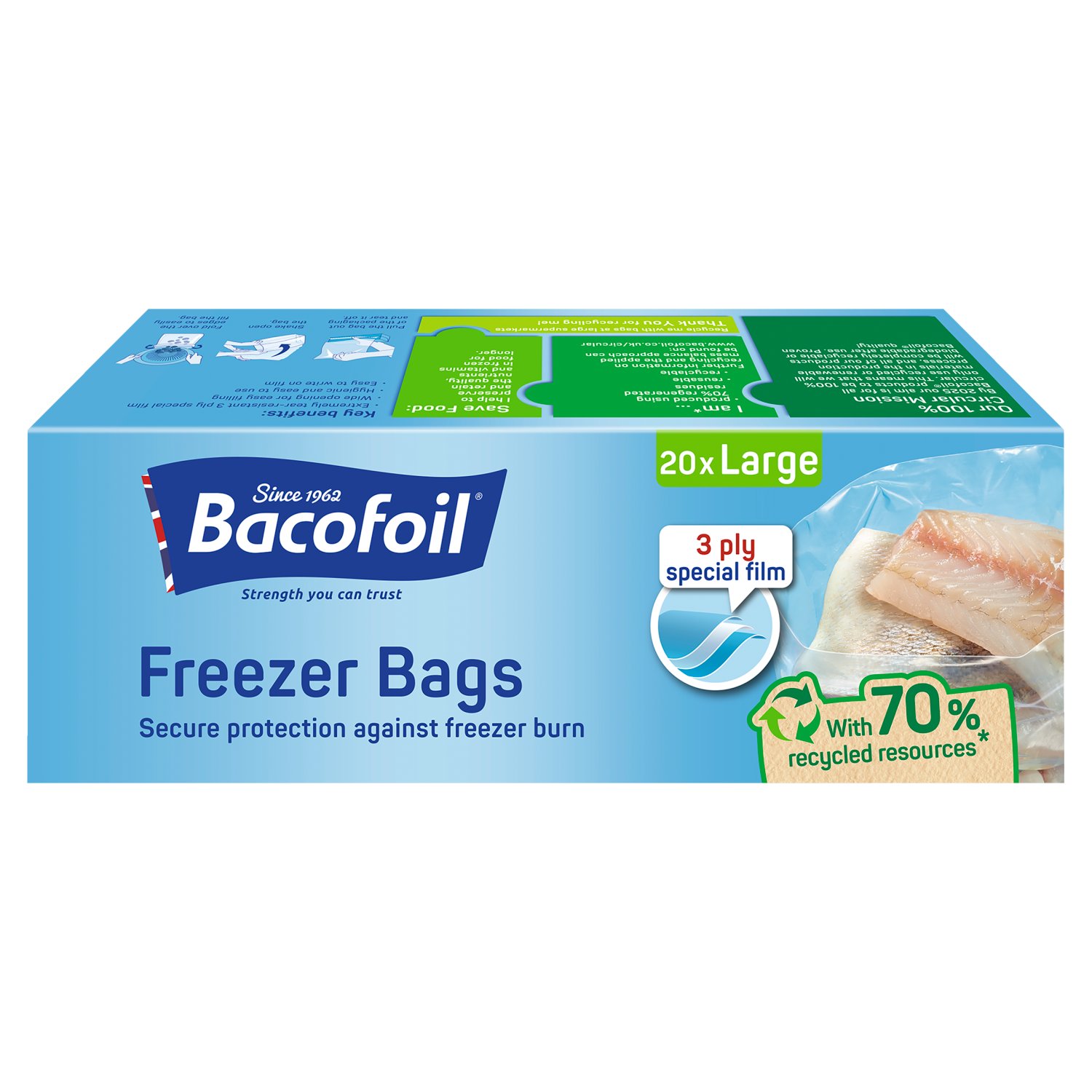 Bacofoil Large Freezer Bags (20 Piece)