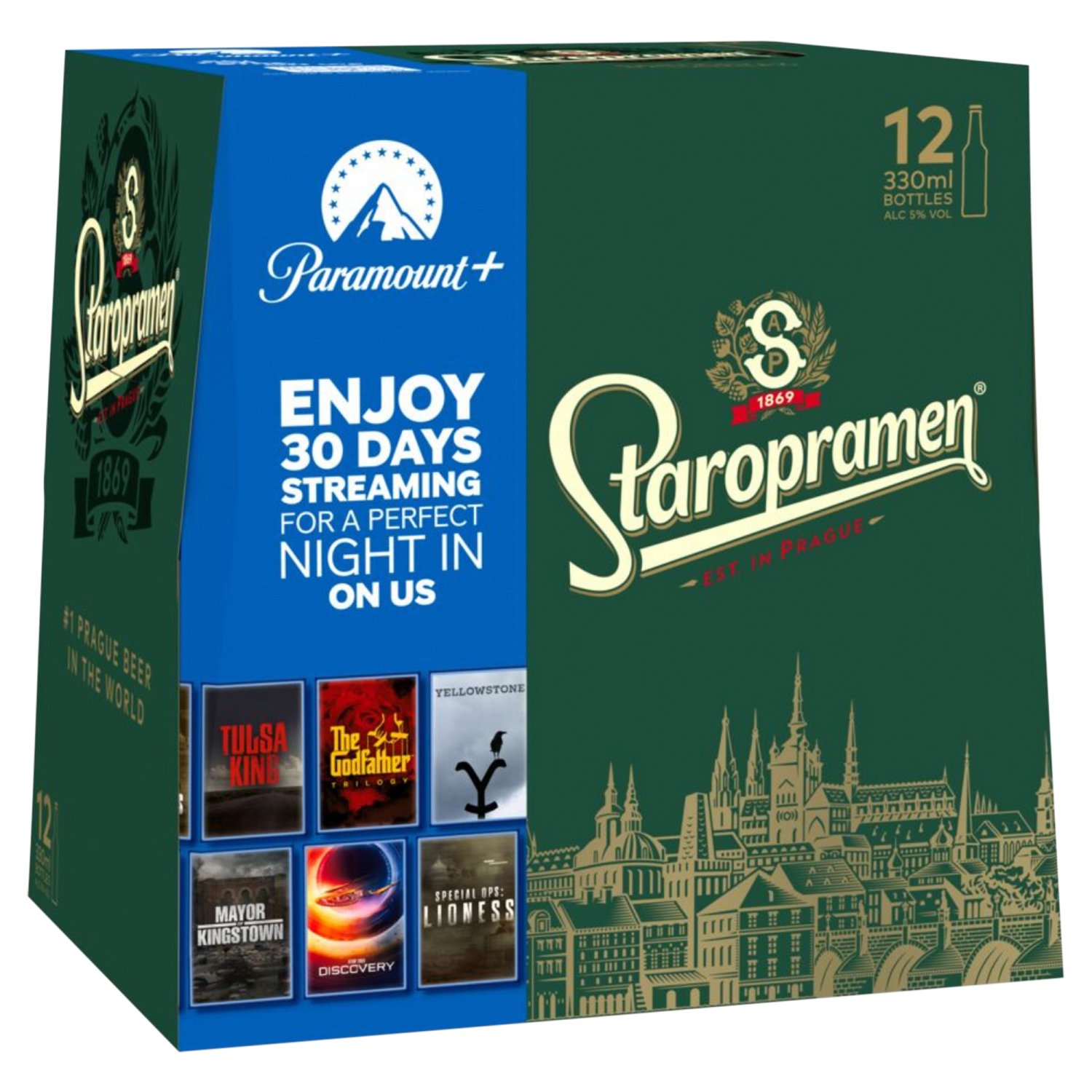 Staropramen Pilsner Bottles 12 Pack (330 ml)