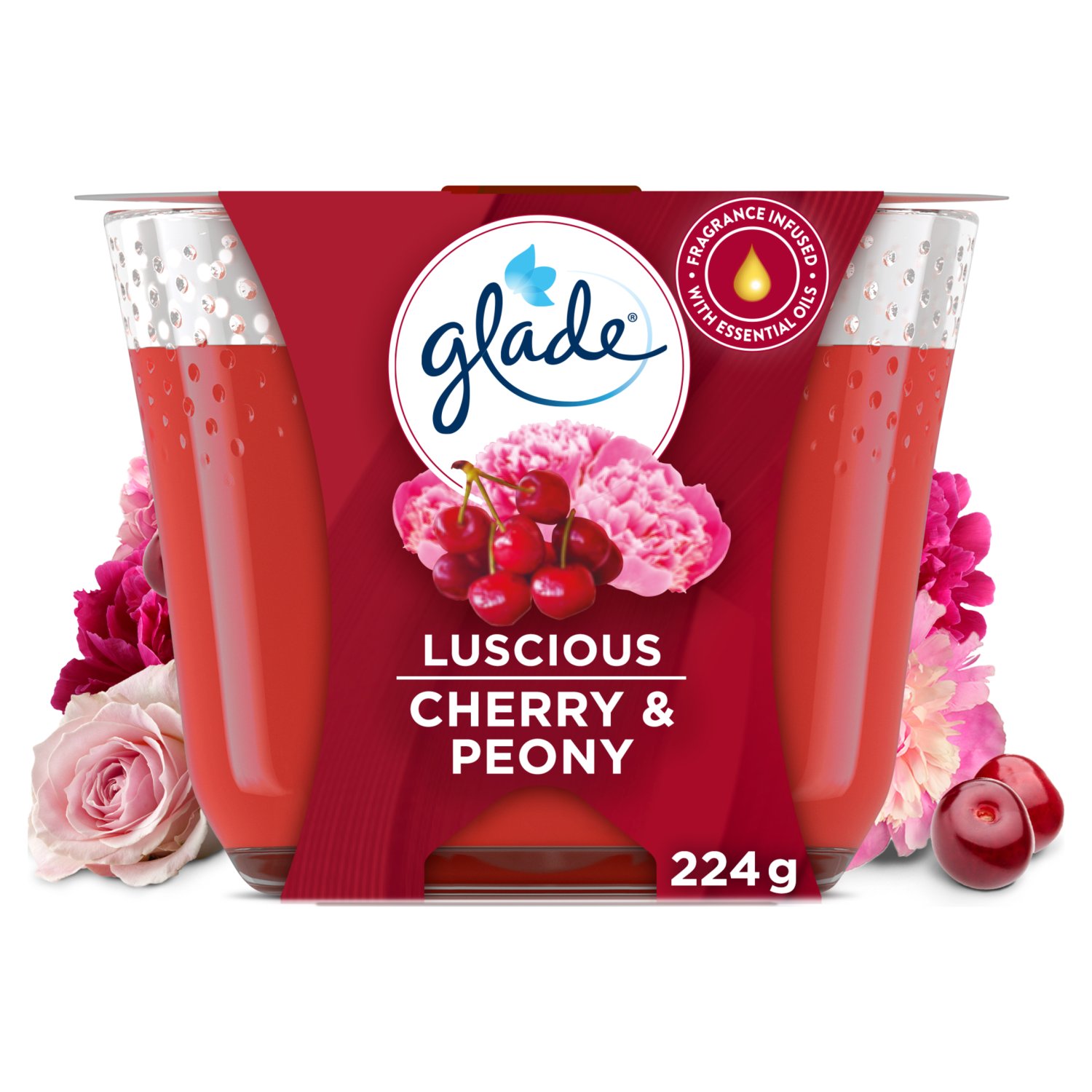 Glade Cherry & Peony Candle (224 g)