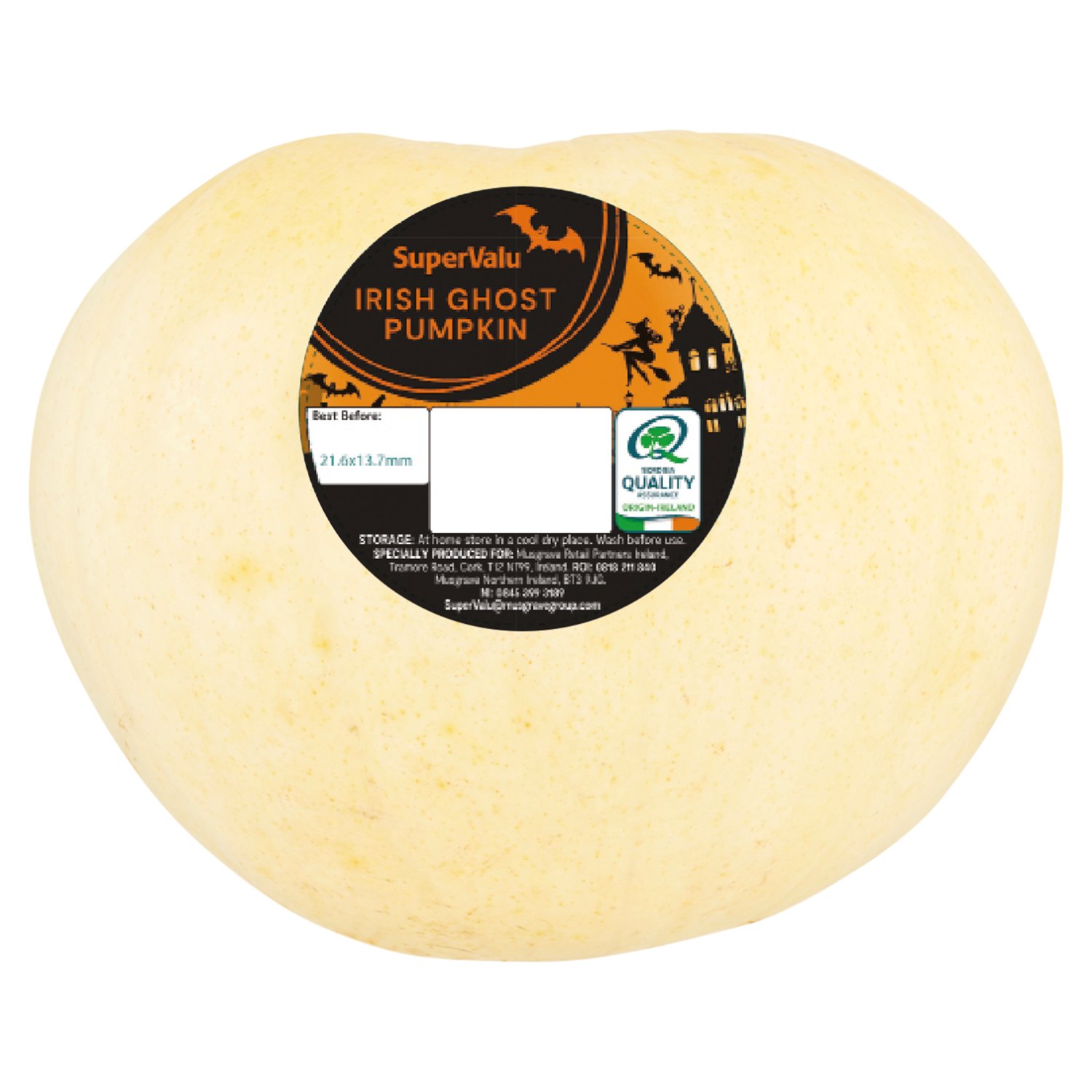 SuperValu Large Ghost Pumpkin (1 Piece)