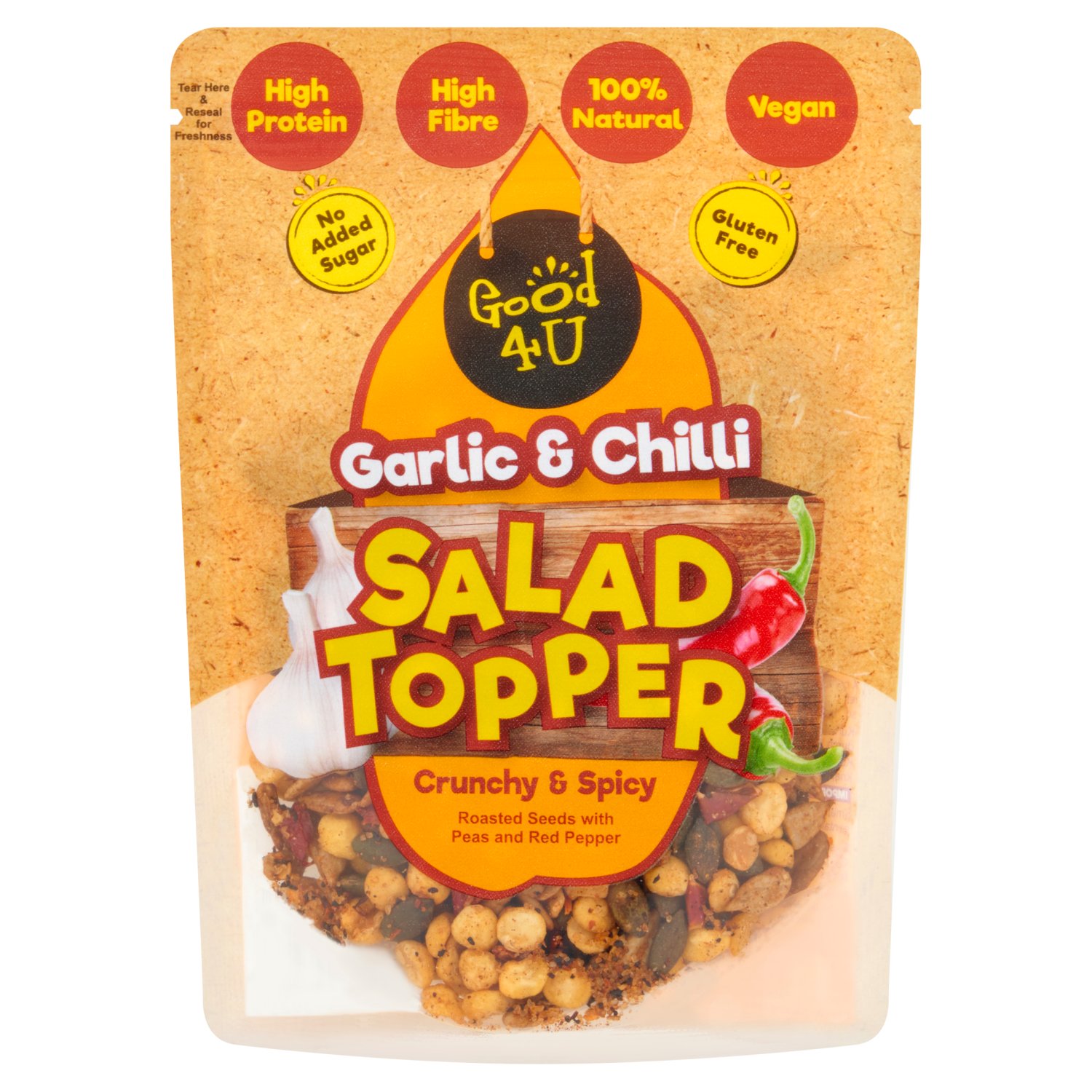 Good4U Garlic and Chilli Seeds Salad Topper  (125 g)