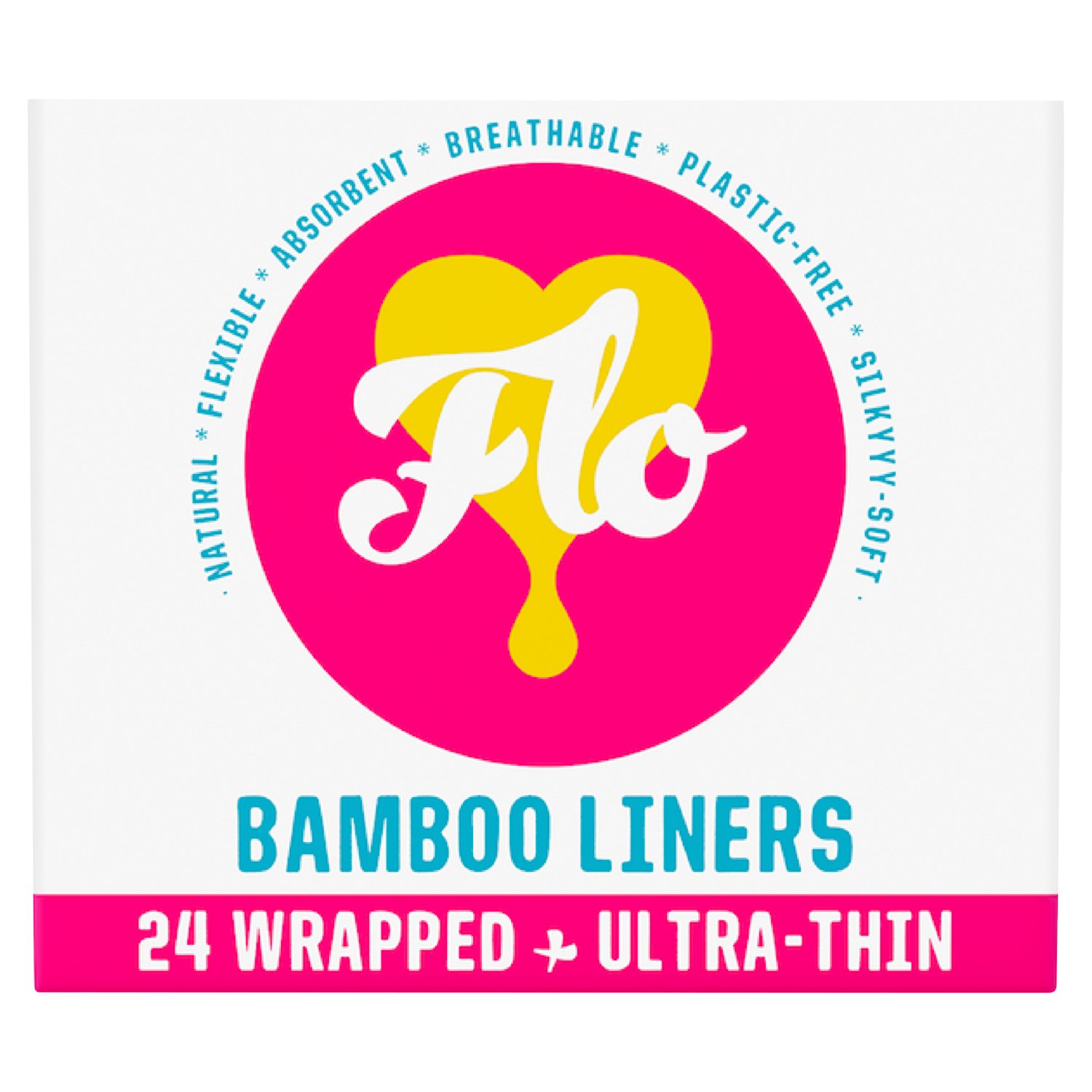 Flo Bamboo Ultra Thin Panty Liners (24 Piece)