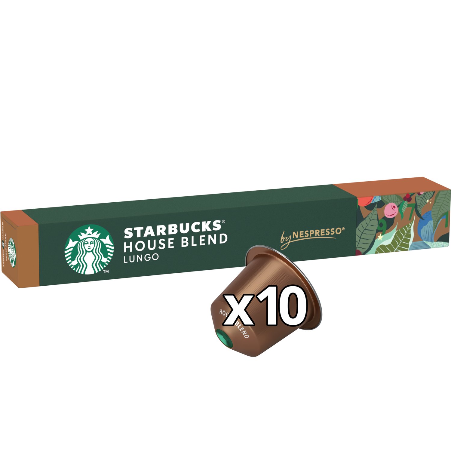 Starbucks House Blend Nespresso Coffee Capsules 10 Pack (57 g)