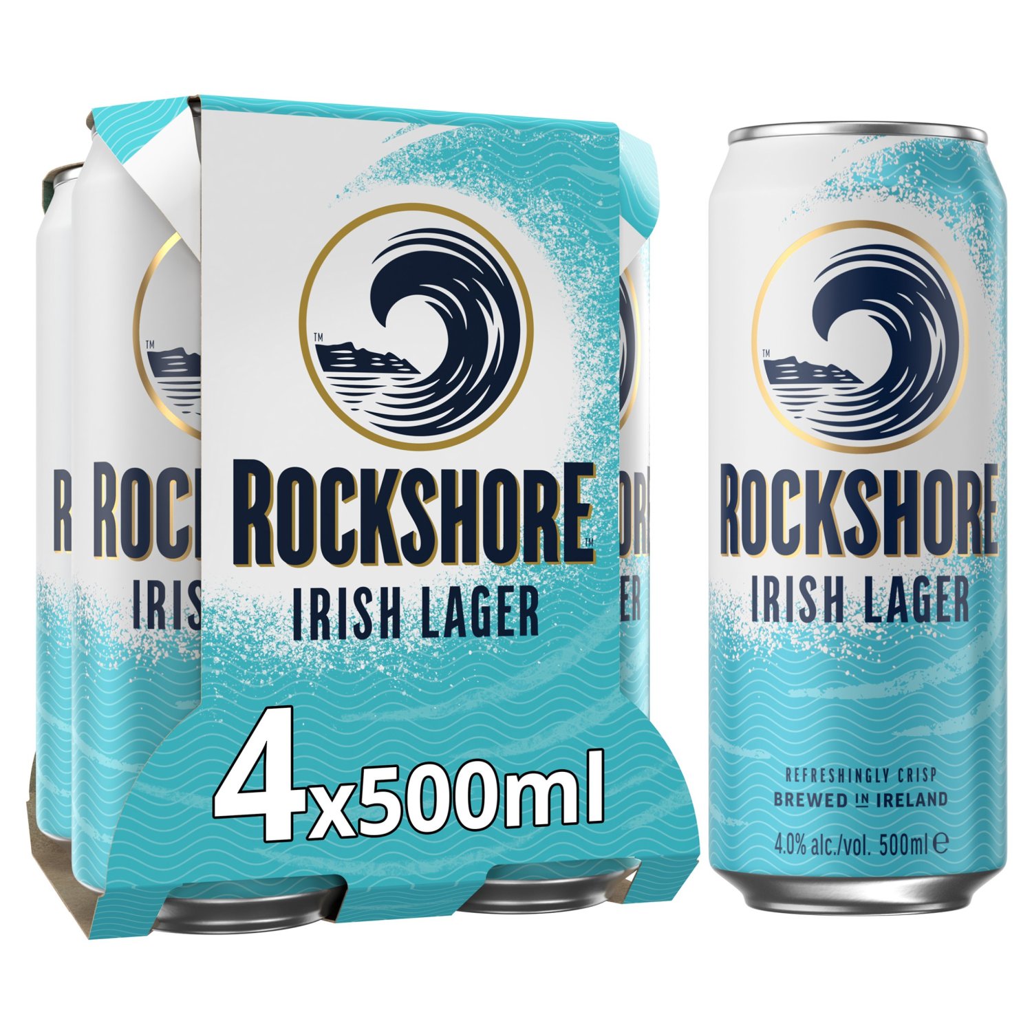 Rockshore Irish Lager Can 4 Pack (500 ml)