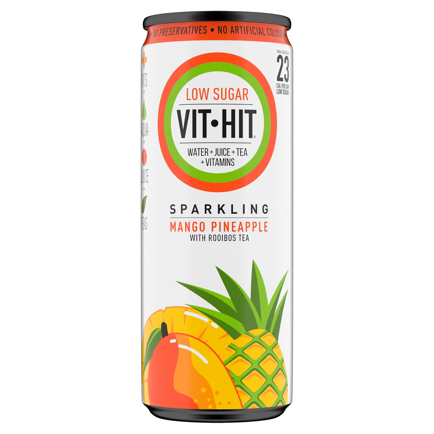 Vit Hit Sparkling Mango & Pineapple Drink (330 ml)