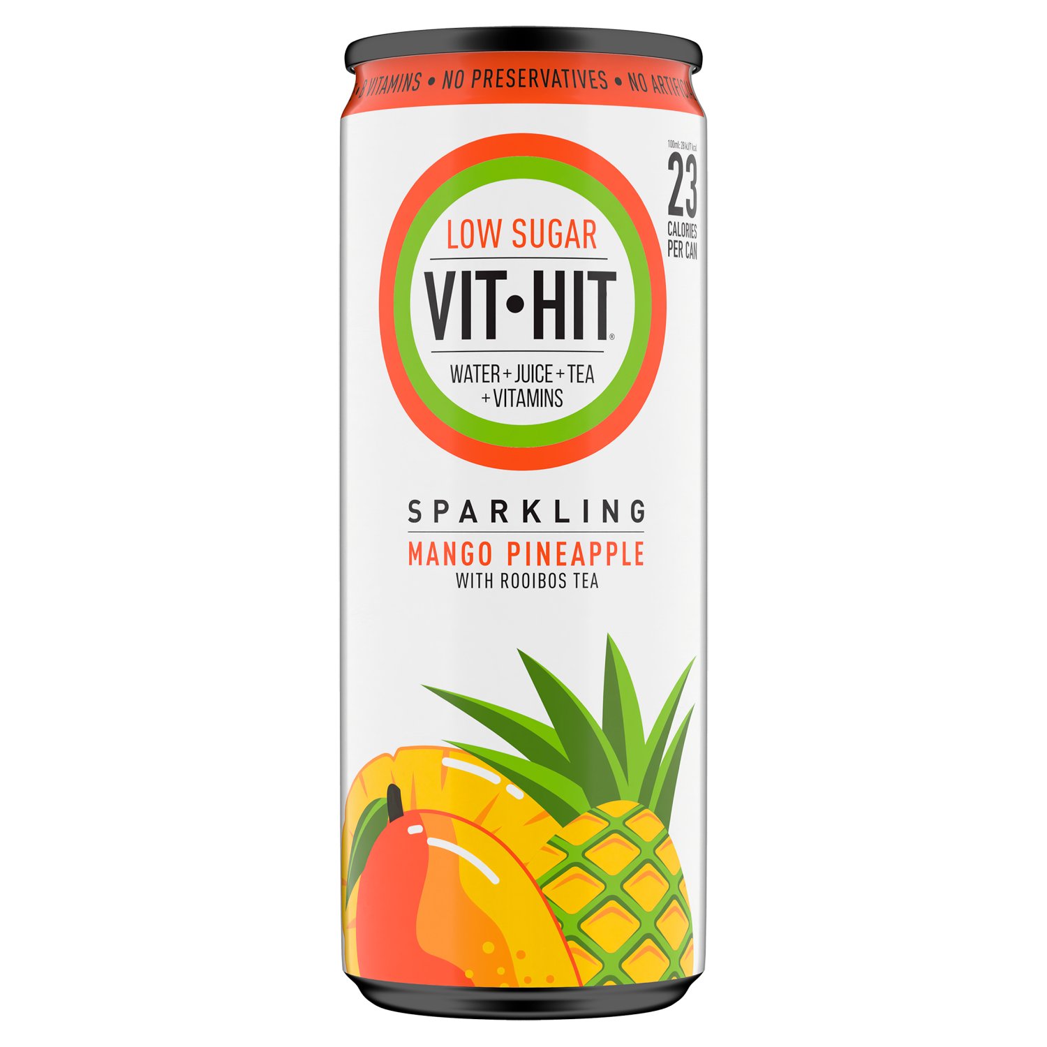 Vit Hit Mango Pineapple with Rooibos Tea Sparkling Drink Can (330 ml)