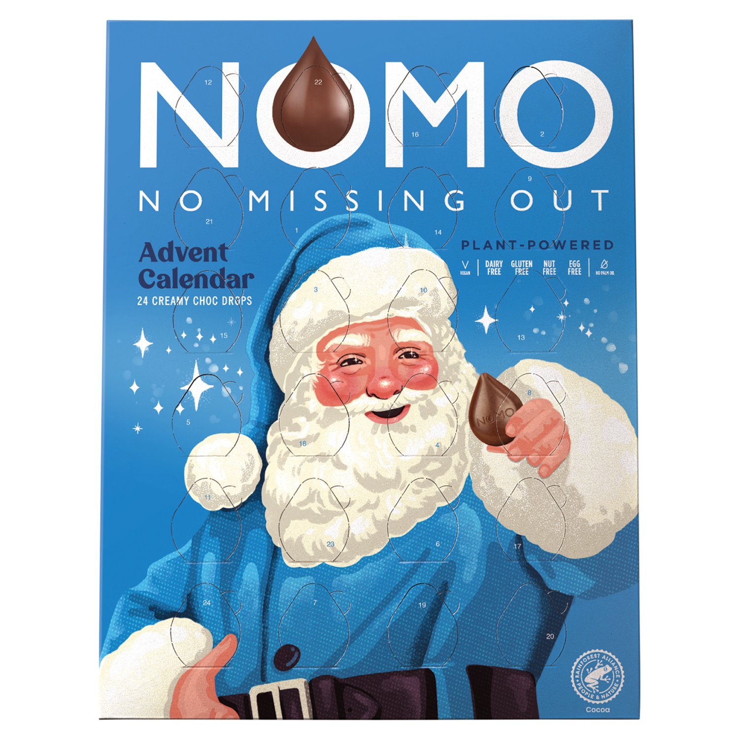 Nomo Creamy Choc Drops Advent Calendar (80 g)