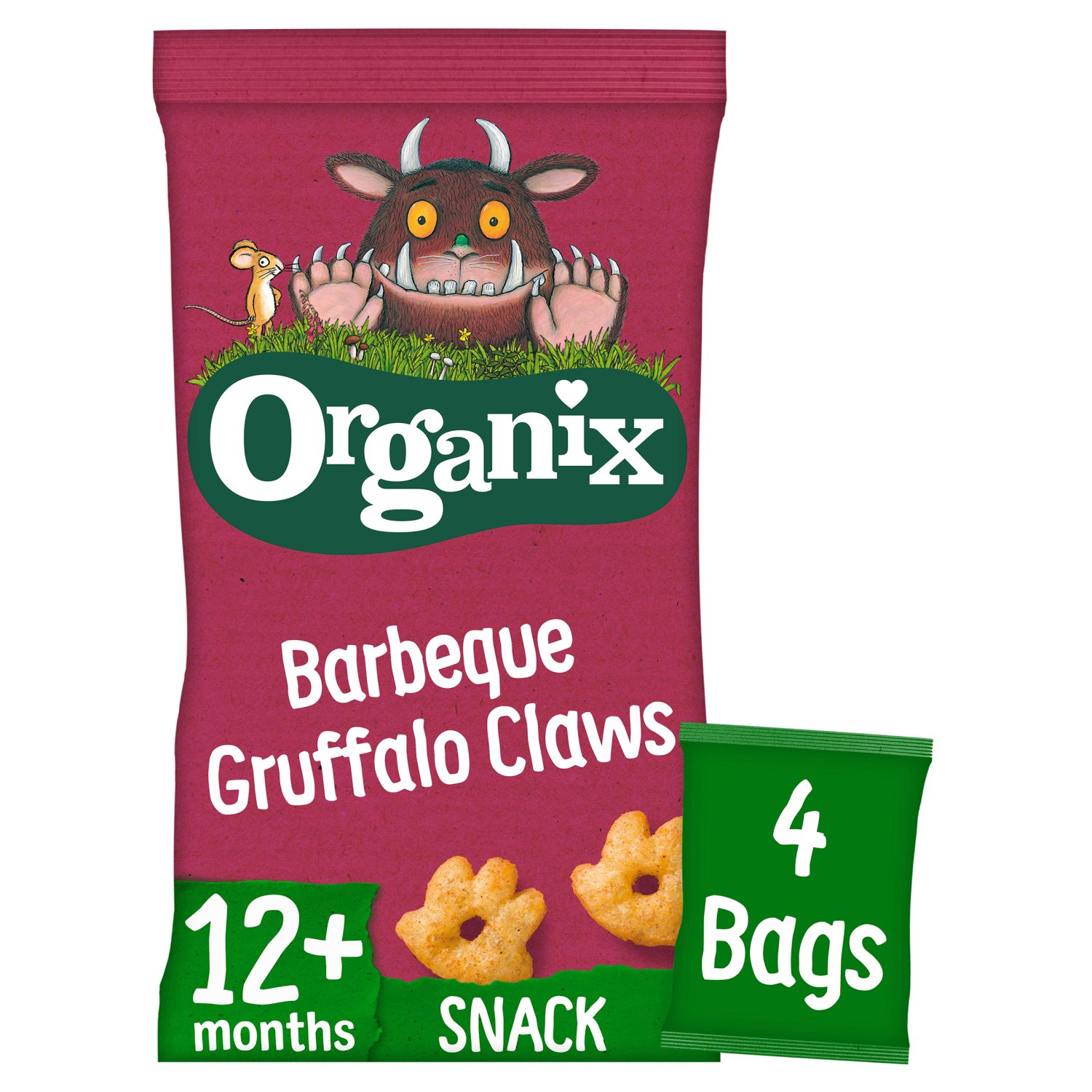 Organix Barbeque Gruffalo Claws 4 Pack 12+ Months (60 g)