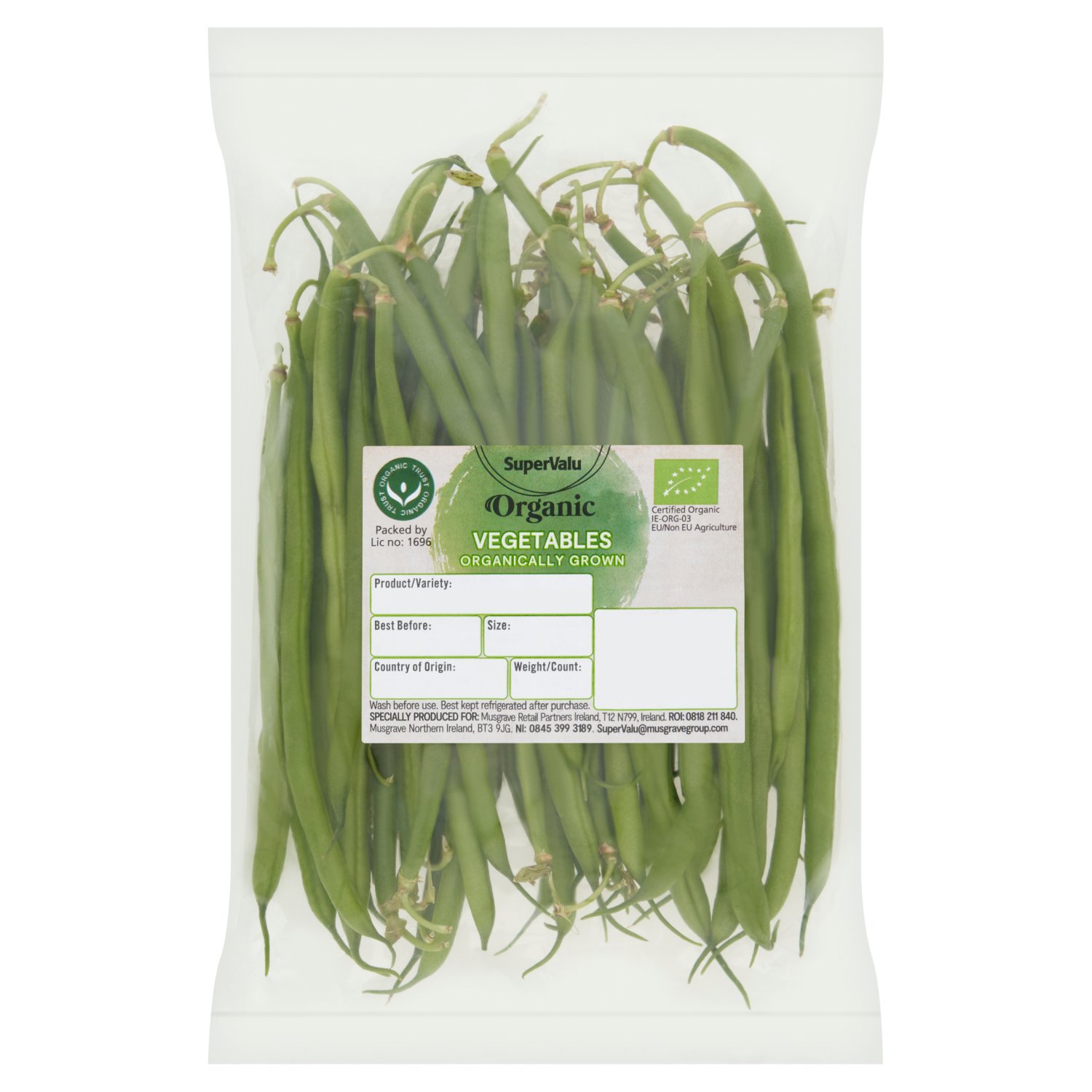 SuperValu Organic Fine Beans (200 g)