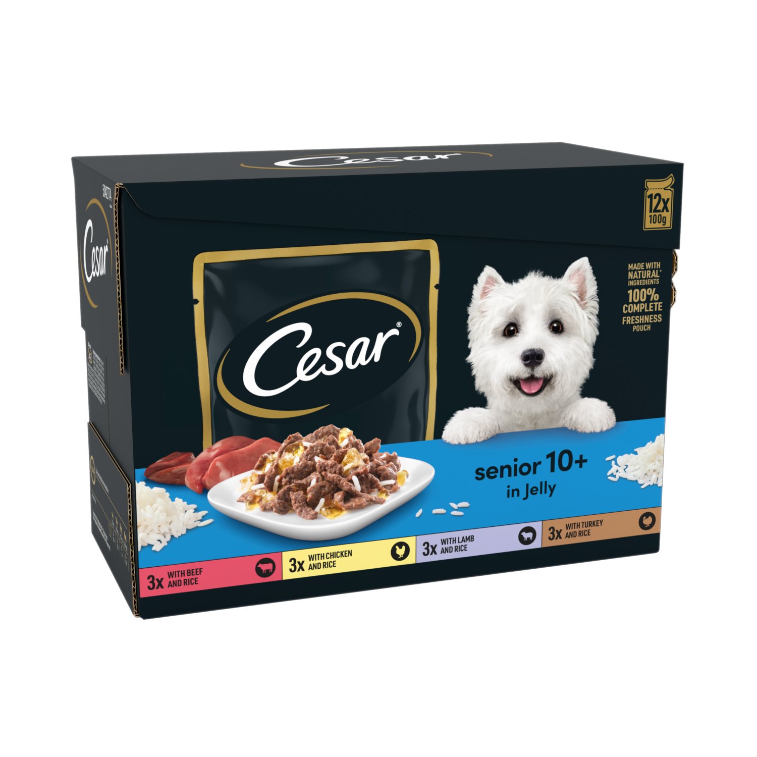 Cesar Selection in Jelly for Senior Dogs 12 Pack (1.2 kg)